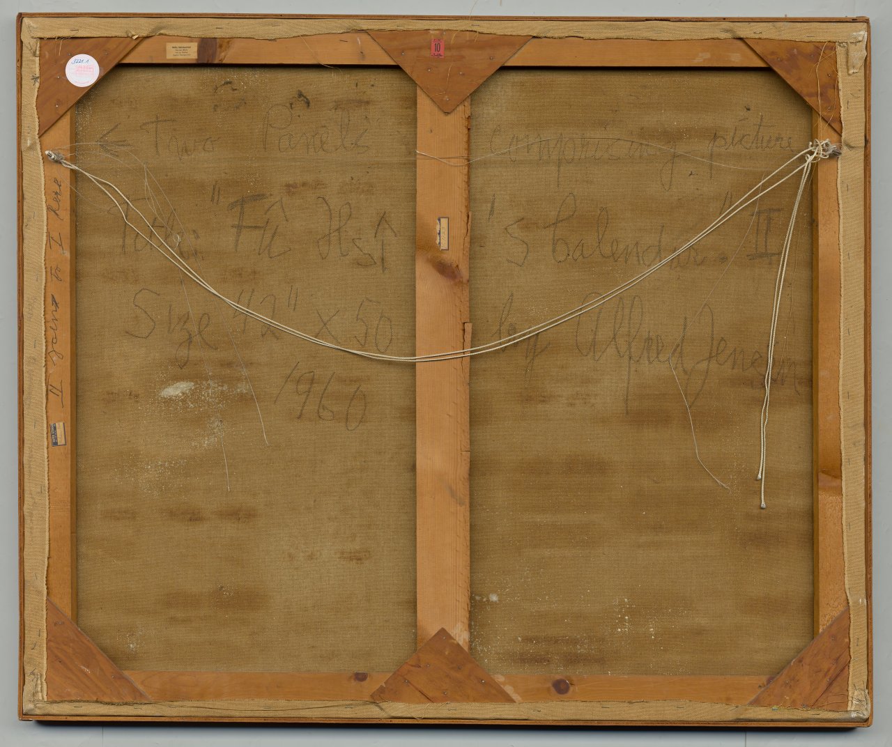 This picture shows the following artwork: Alfred Jensen. ”Fû Hs´s Calendar” II. 1960.