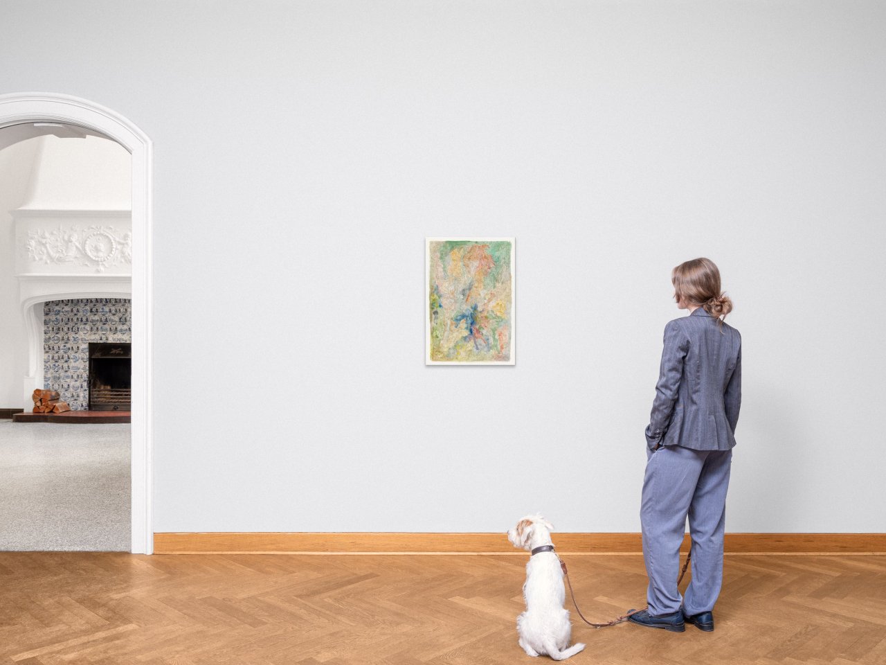 Auf diesem Bild ist das folgende Kunstwerk zu sehen: Bernard Schultze. „Ein Gespenst, das nicht kichern kann“. 1994.