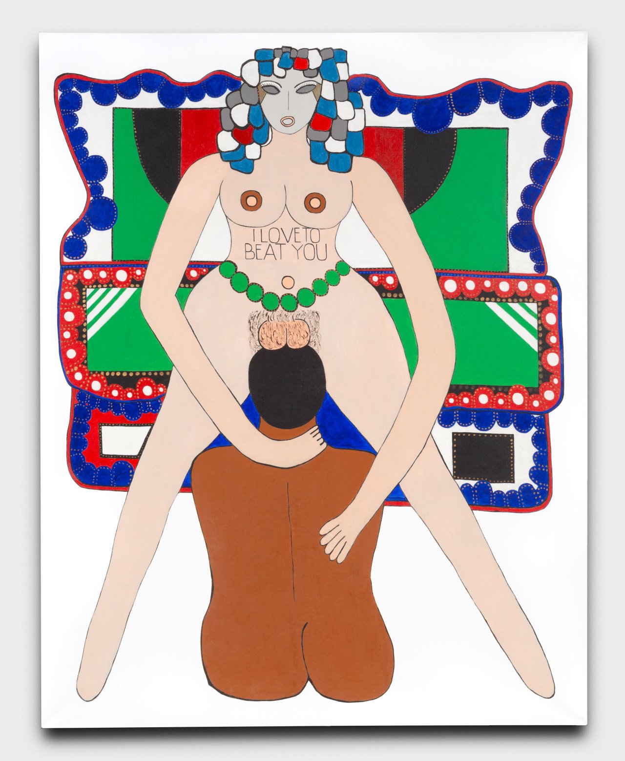 This picture shows the following artwork: Dorothy Iannone. ”I Love To Beat You”. 1969-71.