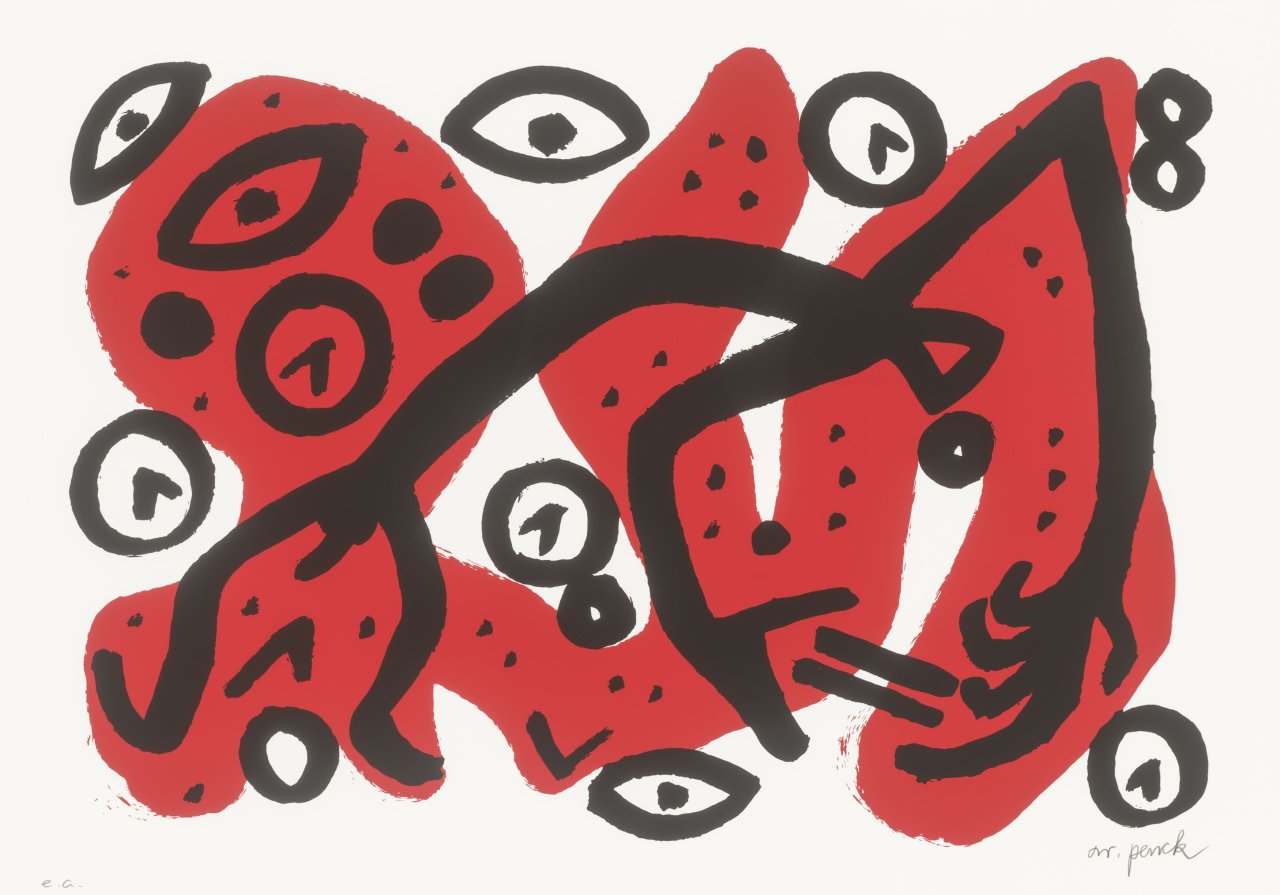 This picture shows the following artwork: A.R. Penck. ”Perry Rhodan 3”. 1996.