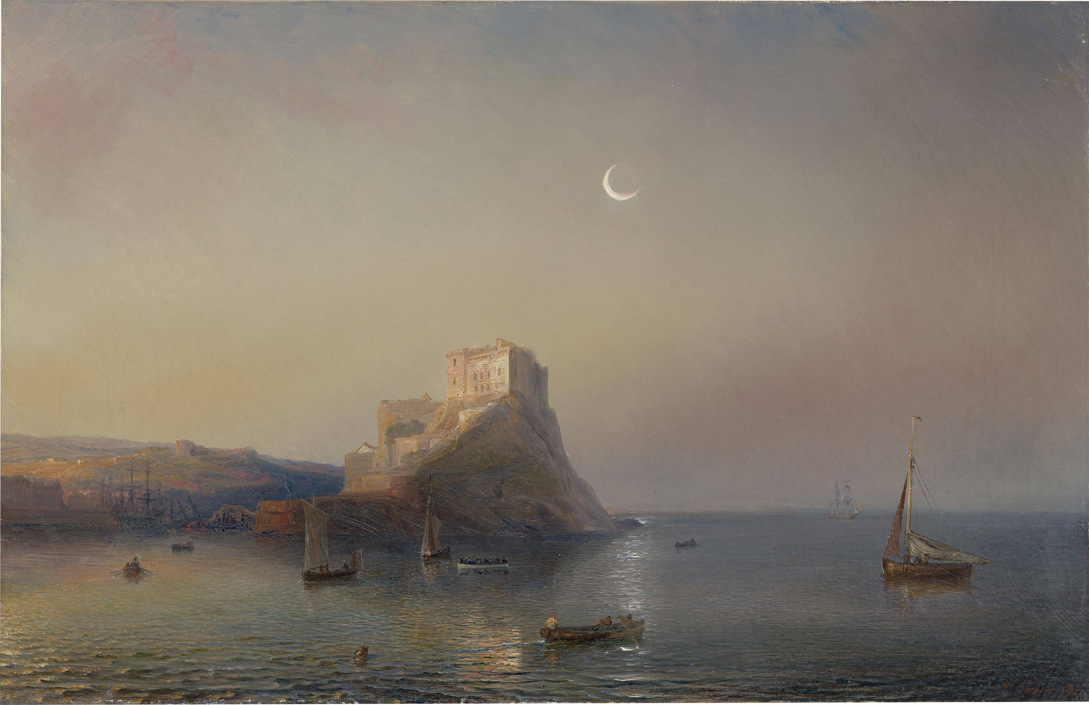 This picture shows the following artwork: Théodore Gudin. Castello Aragonese near Ischia. 1867.