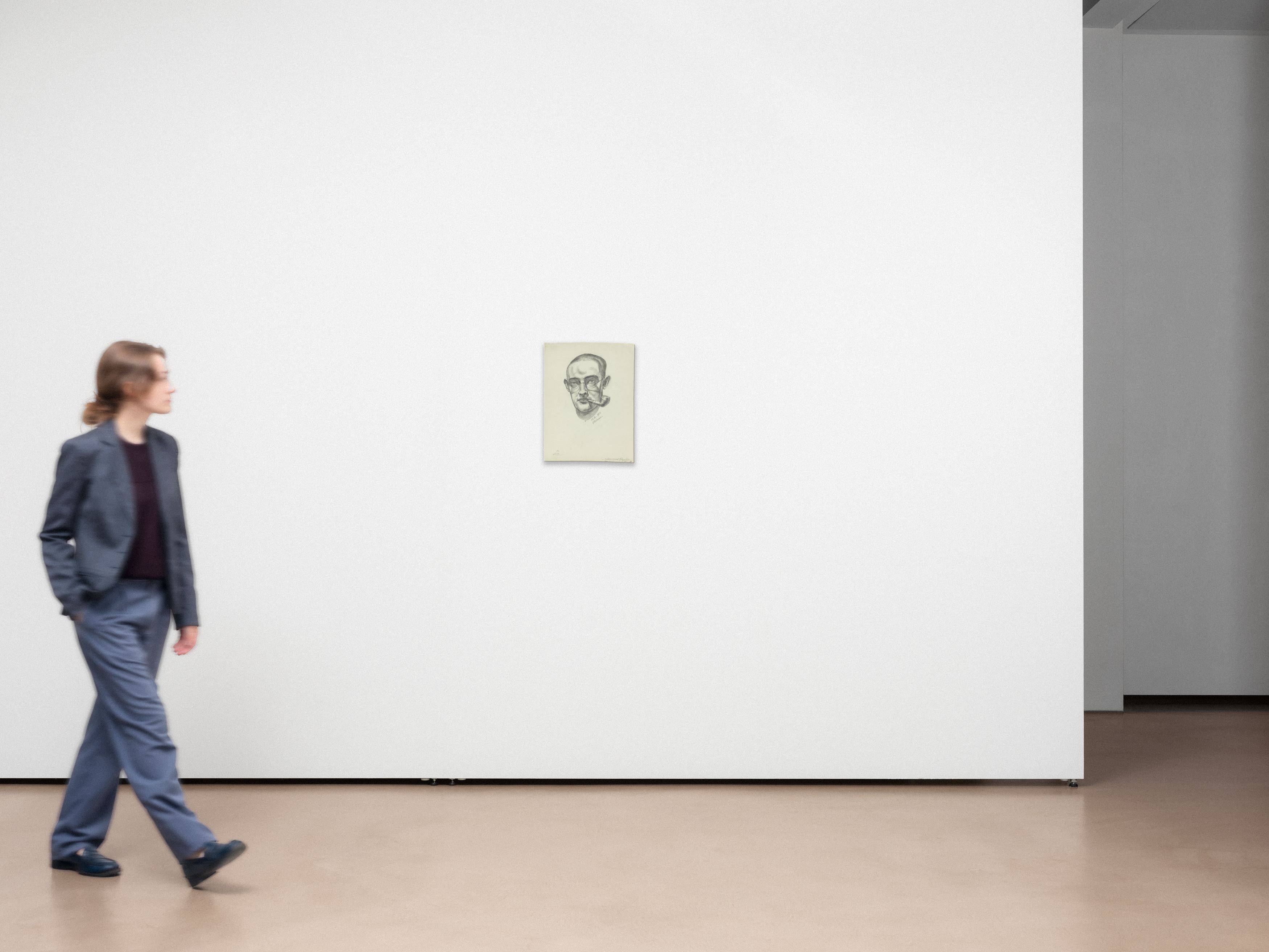 This picture shows the following artwork: Raoul Hausmann. ”Bildnis Conrad Felixmüller”. 1920.