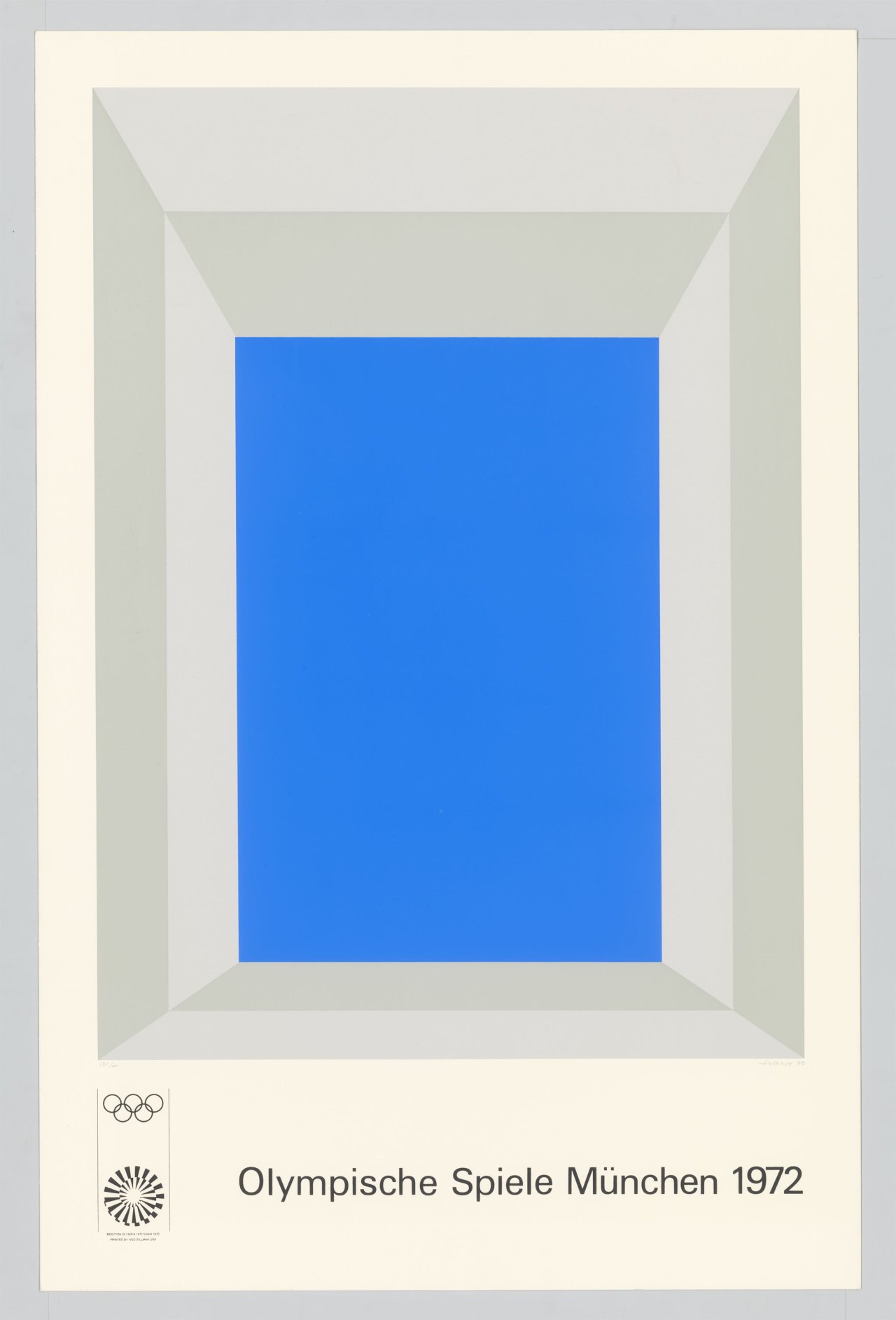 This picture shows the following artwork: Josef Albers. ”Olympische Spiele München 1972”. 1970/72.