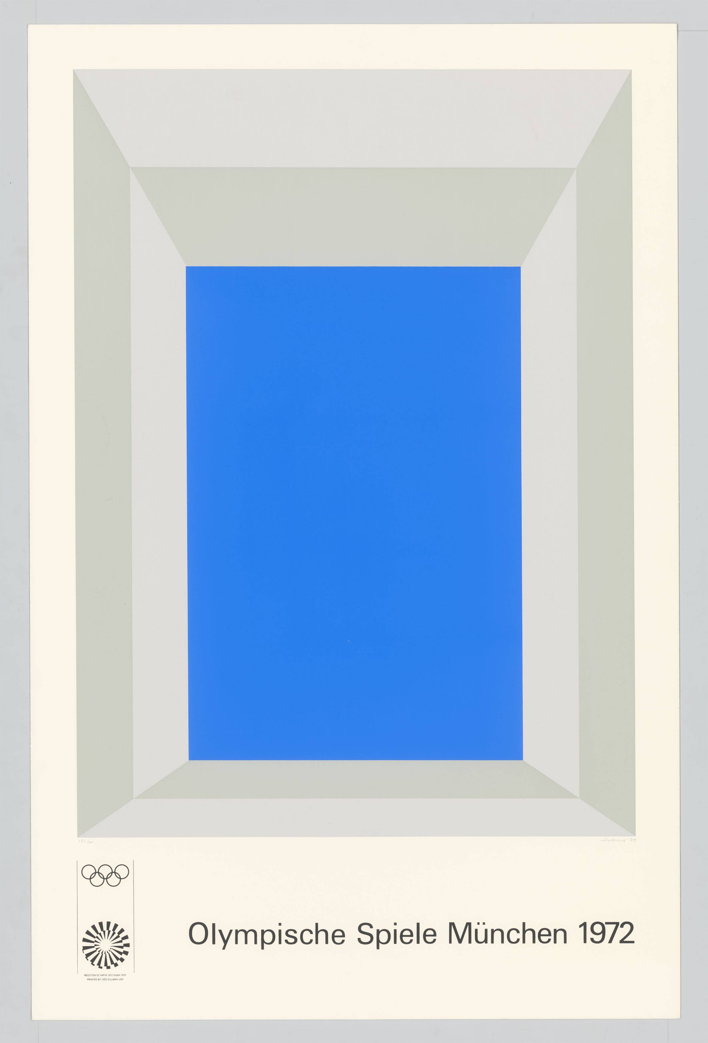 This picture shows the following artwork: Josef Albers. ”Olympische Spiele München 1972”. 1970/72.