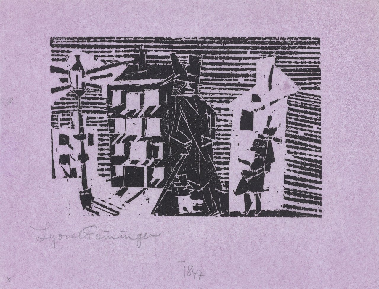 Auf diesem Bild ist das folgende Kunstwerk zu sehen: Lyonel Feininger. „Nacht“. 1918.
