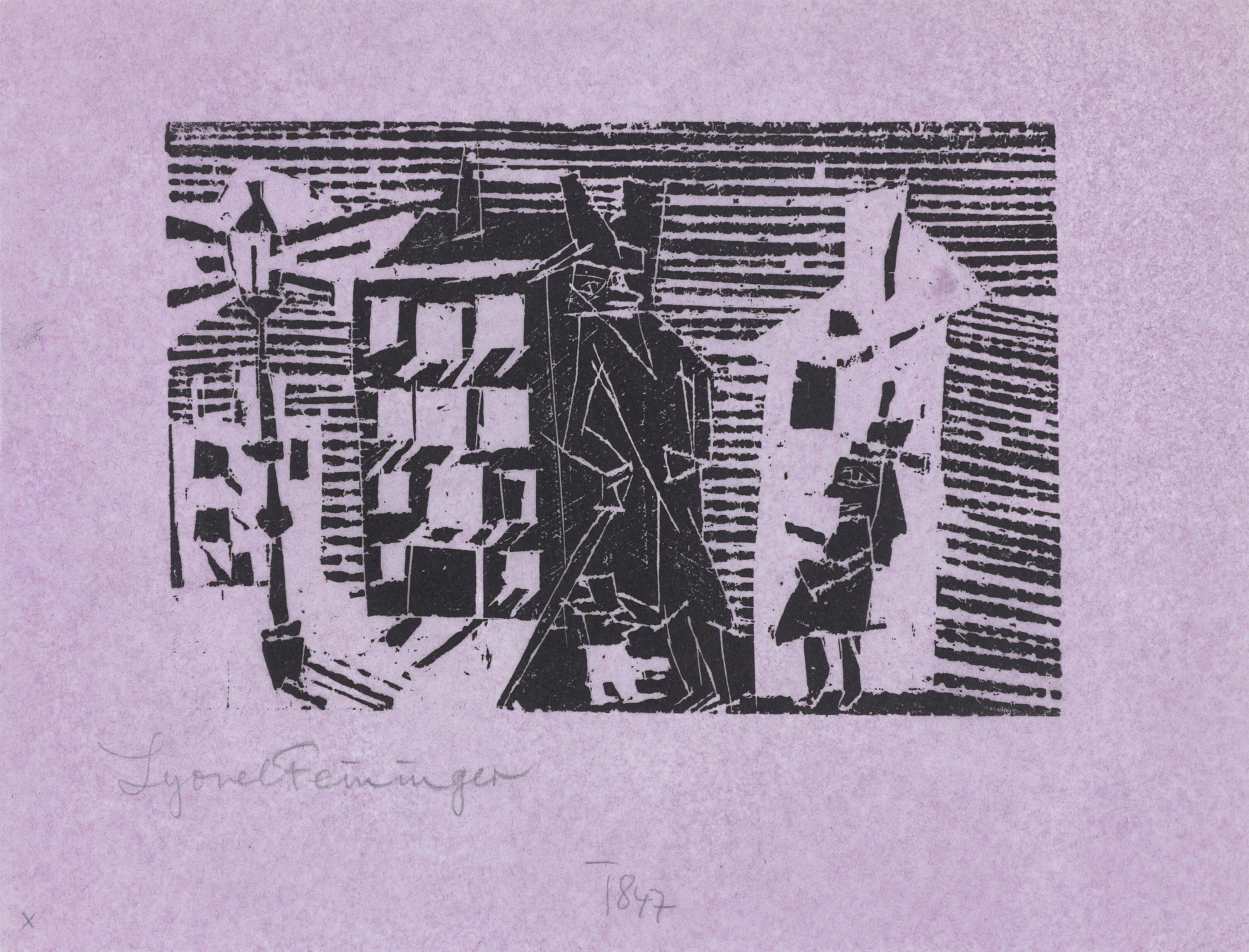 Auf diesem Bild ist das folgende Kunstwerk zu sehen: Lyonel Feininger. „Nacht“. 1918.