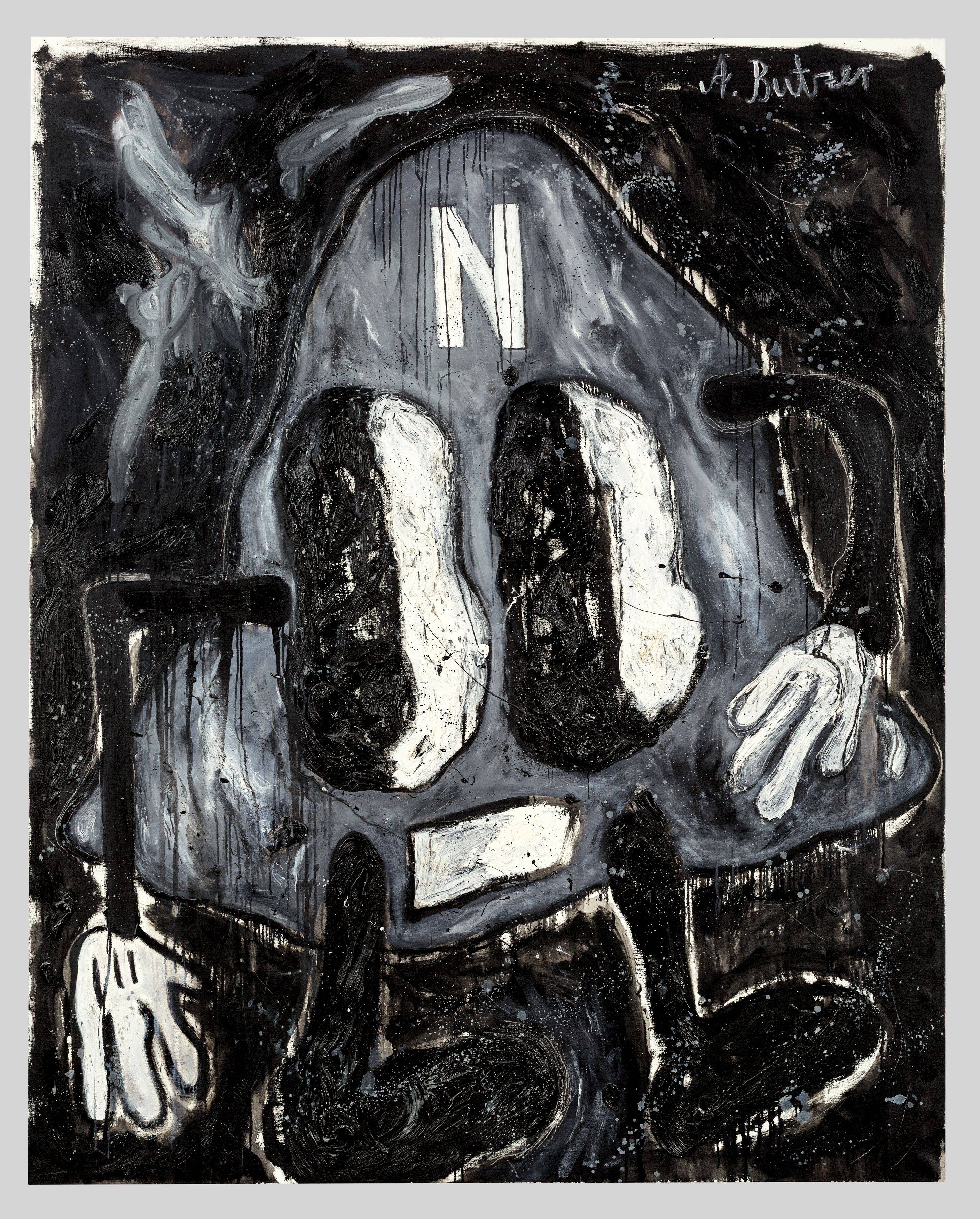 This picture shows the following artwork: André Butzer. ”Heimkunft nach N”. 2006.