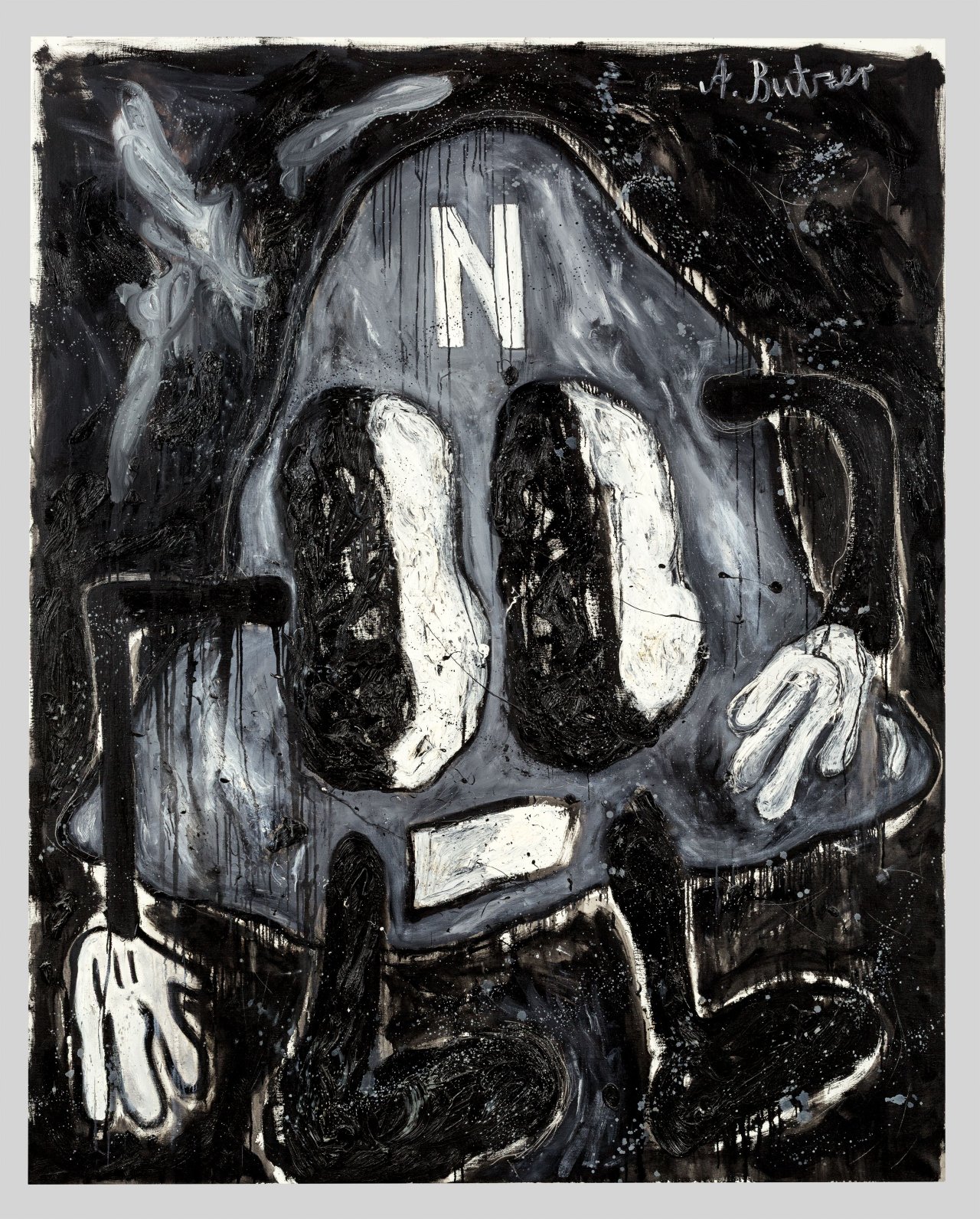 This picture shows the following artwork: André Butzer. ”Heimkunft nach N”. 2006.