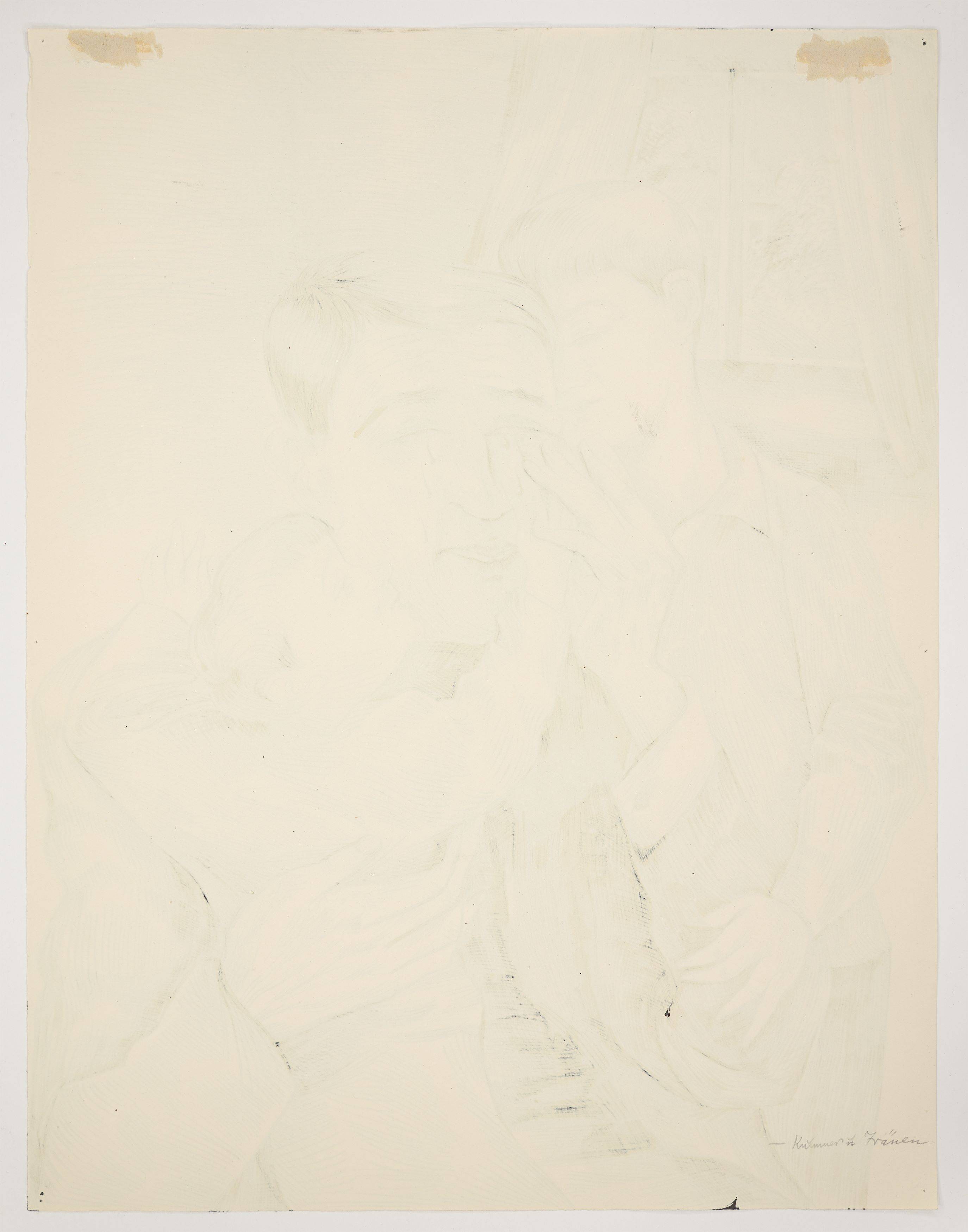 This picture shows the following artwork: Conrad Felixmüller. ”Kummer und Tränen”. 1928.