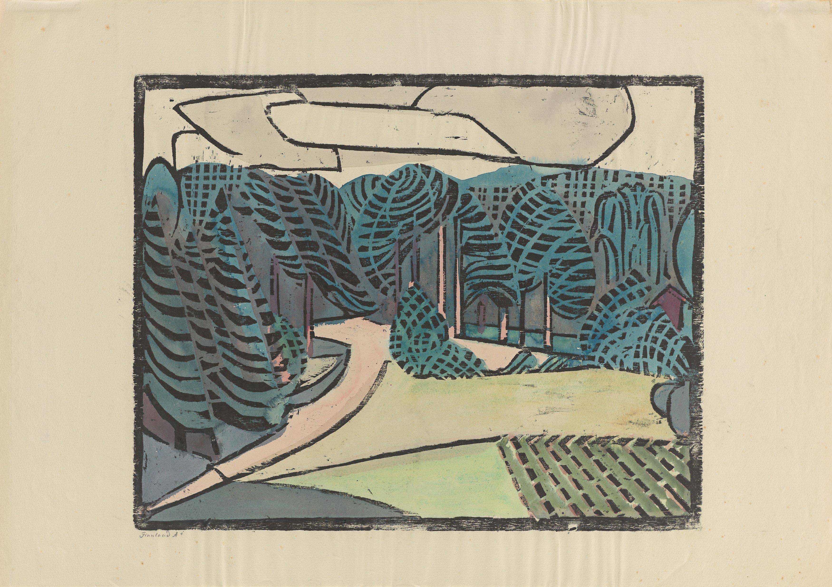 This picture shows the following artwork: Ewald Mataré. ”Finnland A1”. 1930.