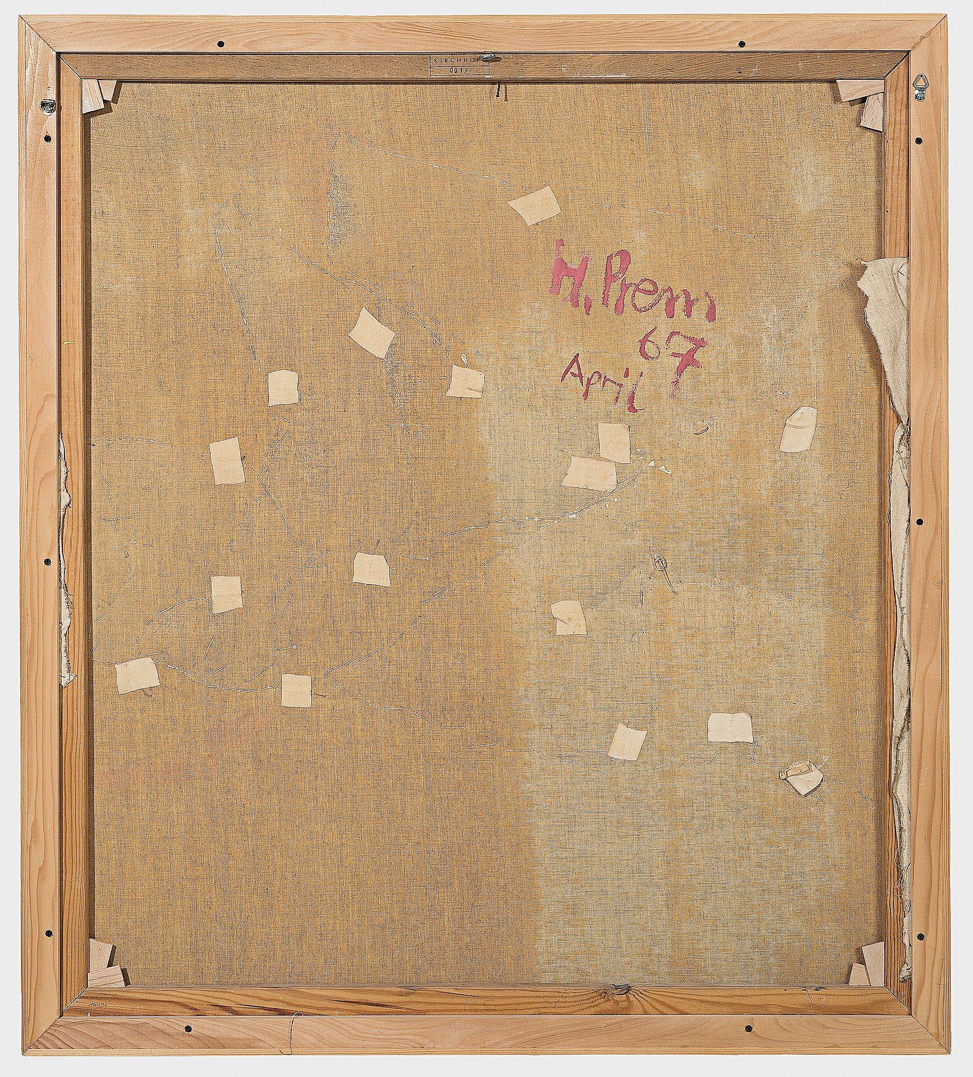 This picture shows the following artwork: Heimrad Prem. Polsterbild. 1967.