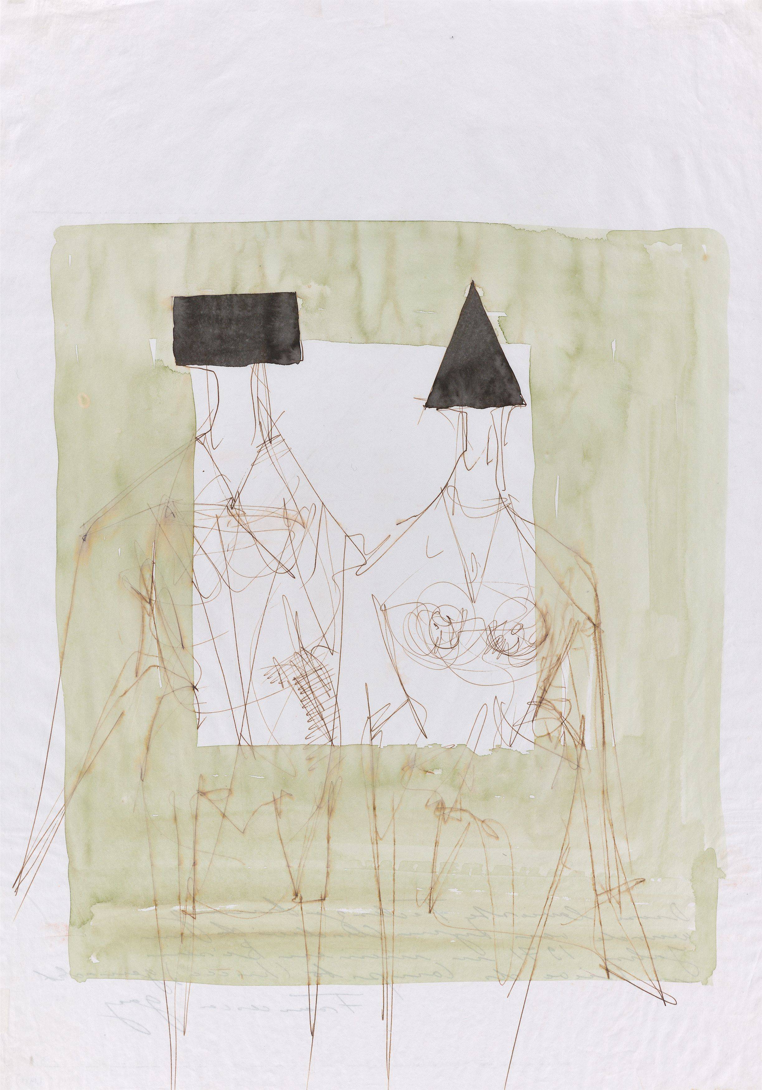Auf diesem Bild ist das folgende Kunstwerk zu sehen: Lynn Chadwick. „Sitting Couple“. 1971.