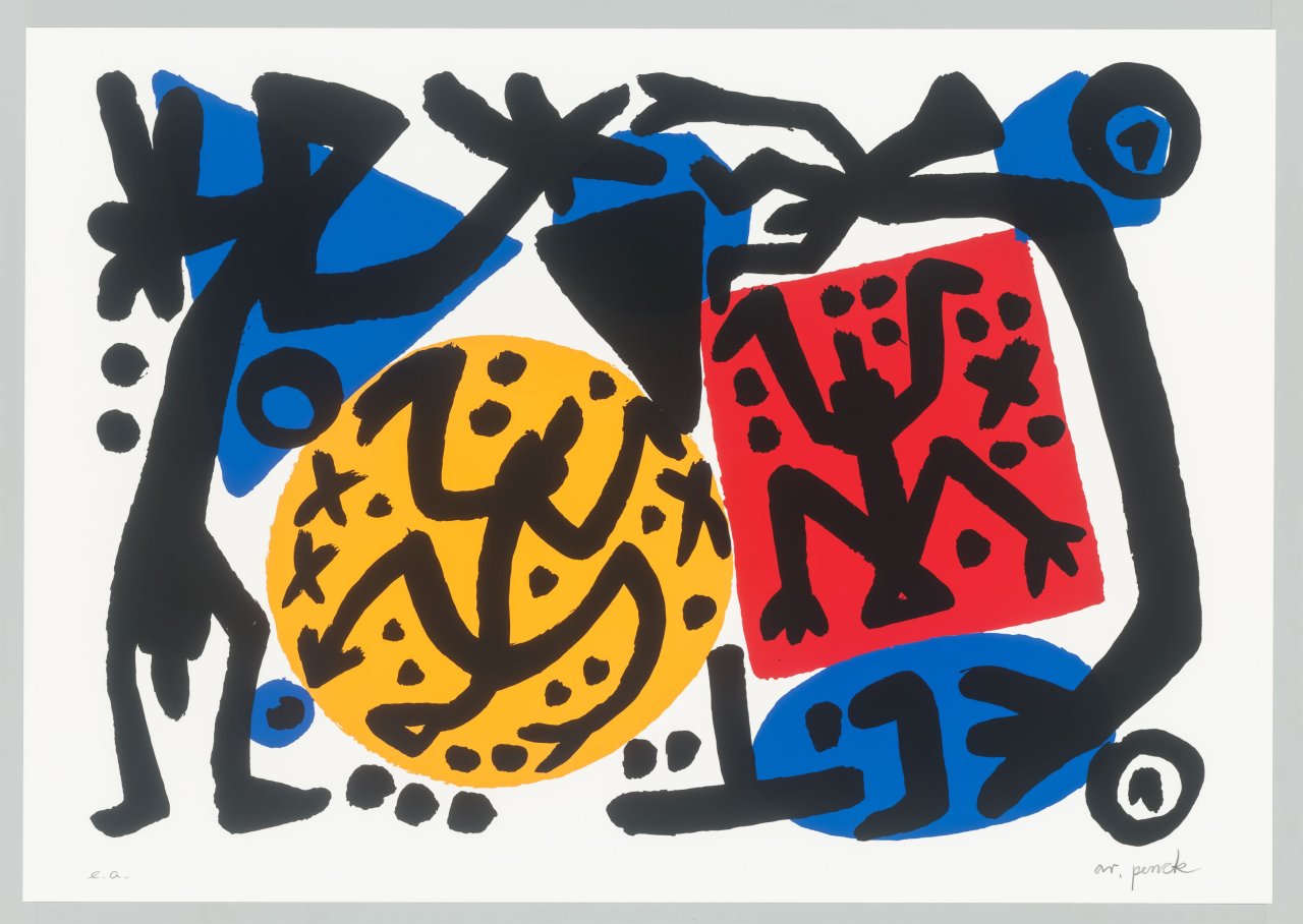 This picture shows the following artwork: A.R. Penck. ”Perry Rhodan 1”. 1996.