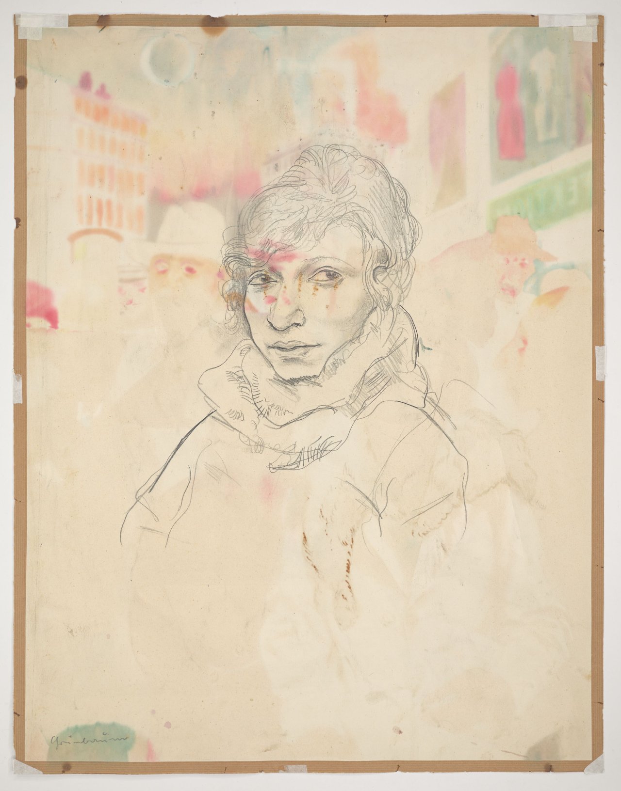 Auf diesem Bild ist das folgende Kunstwerk zu sehen: Rudolf Schlichter. Hausvogteiplatz. 1926.