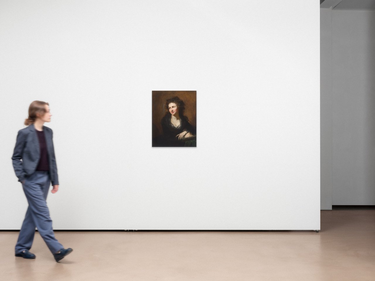 Auf diesem Bild ist das folgende Kunstwerk zu sehen: Anton Graff. Porträt einer jungen Dame (die Künstlerin Dora Stock). Um 1785.