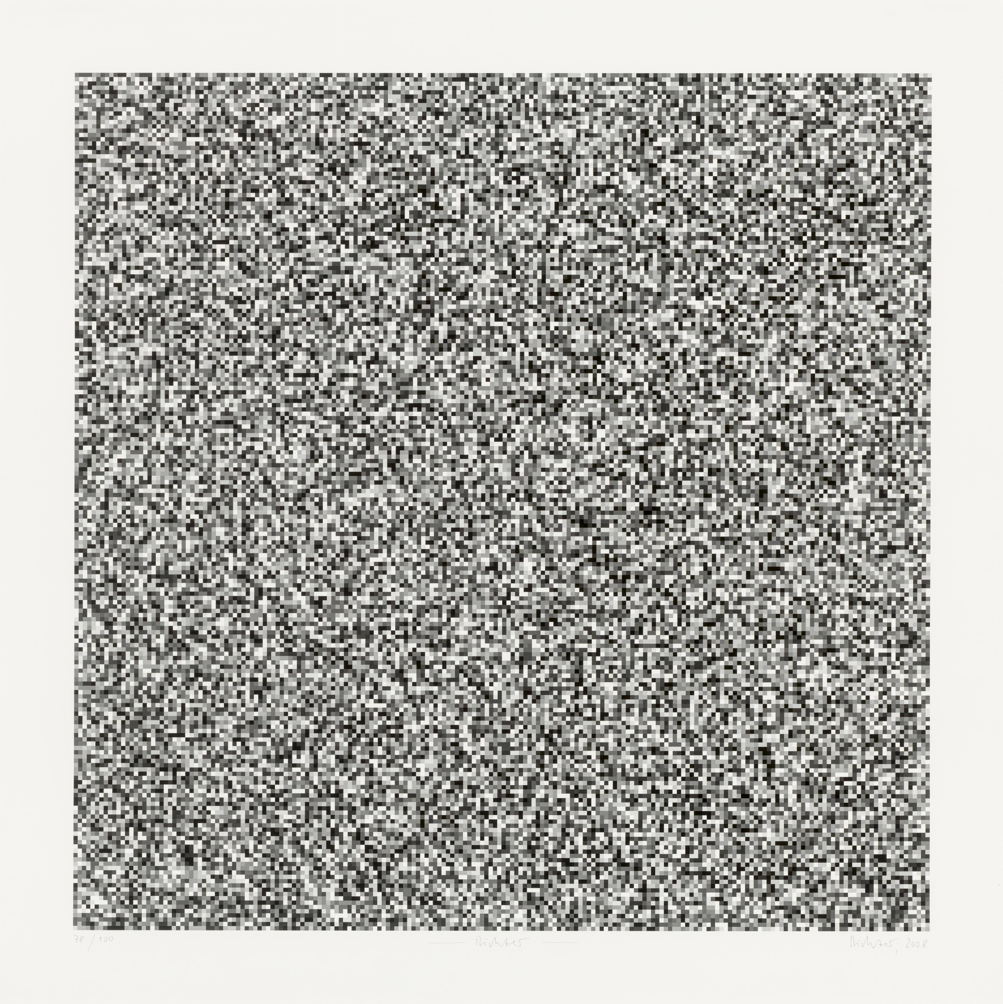 Auf diesem Bild ist das folgende Kunstwerk zu sehen: Gerhard Richter. „40.000“. 2008.