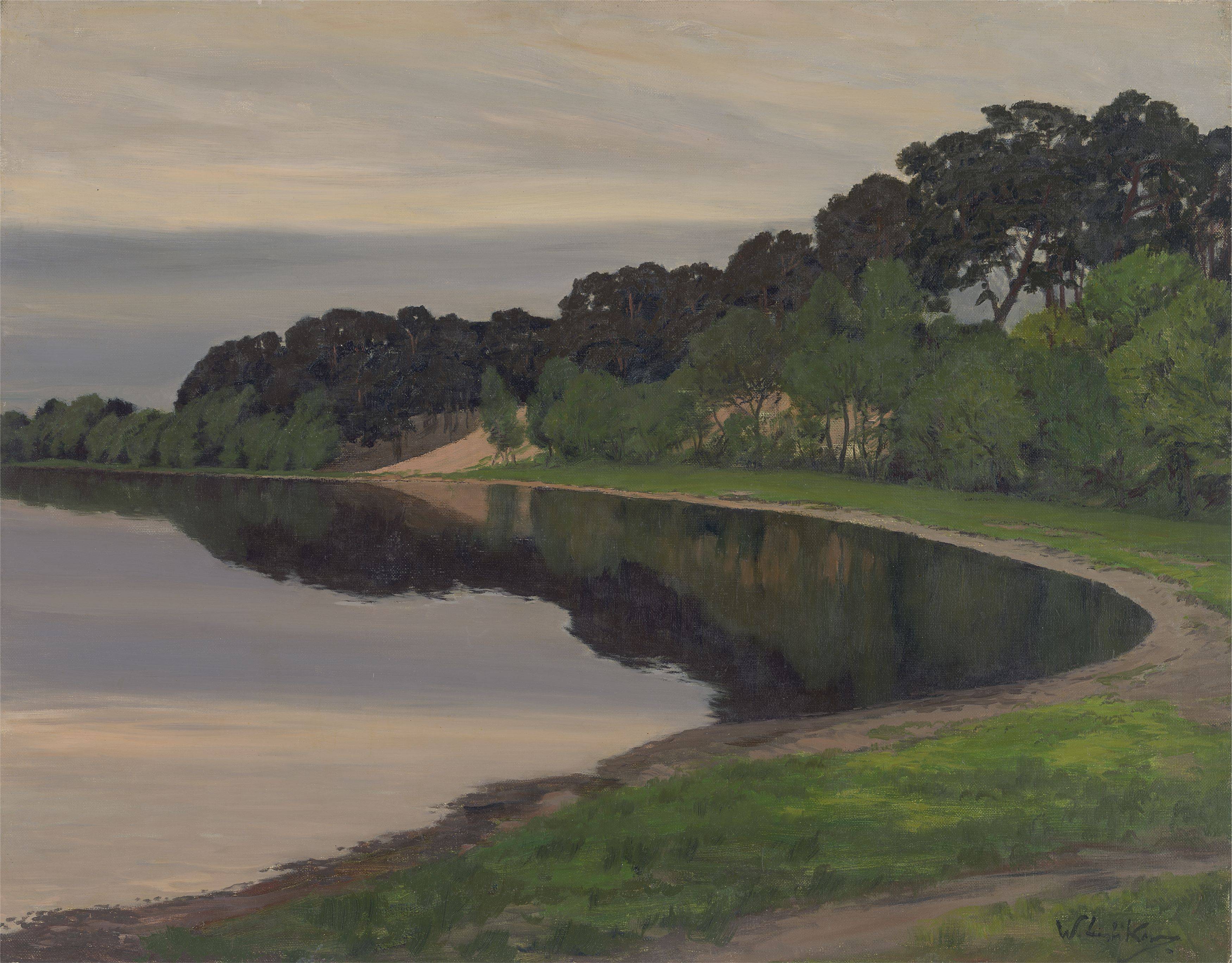 This picture shows the following artwork: Walter Leistikow. Lake in the Mark Brandenburg.