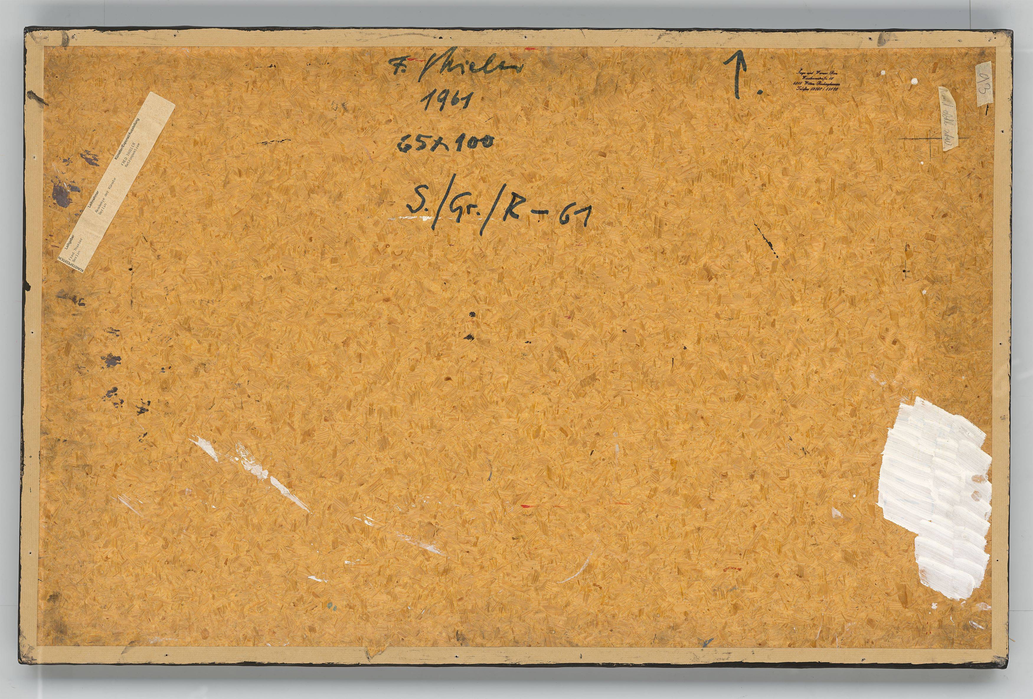 Auf diesem Bild ist das folgende Kunstwerk zu sehen: Fred Thieler. „S. /Gr. /R.- 61“. 1961.