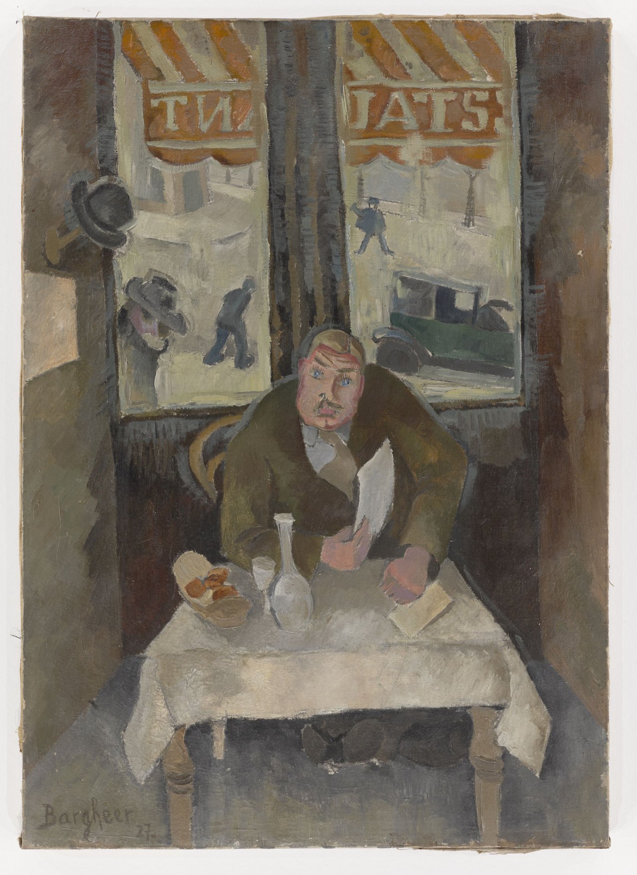 Auf diesem Bild ist das folgende Kunstwerk zu sehen: Eduard Bargheer. „Der Esser“. 1927.