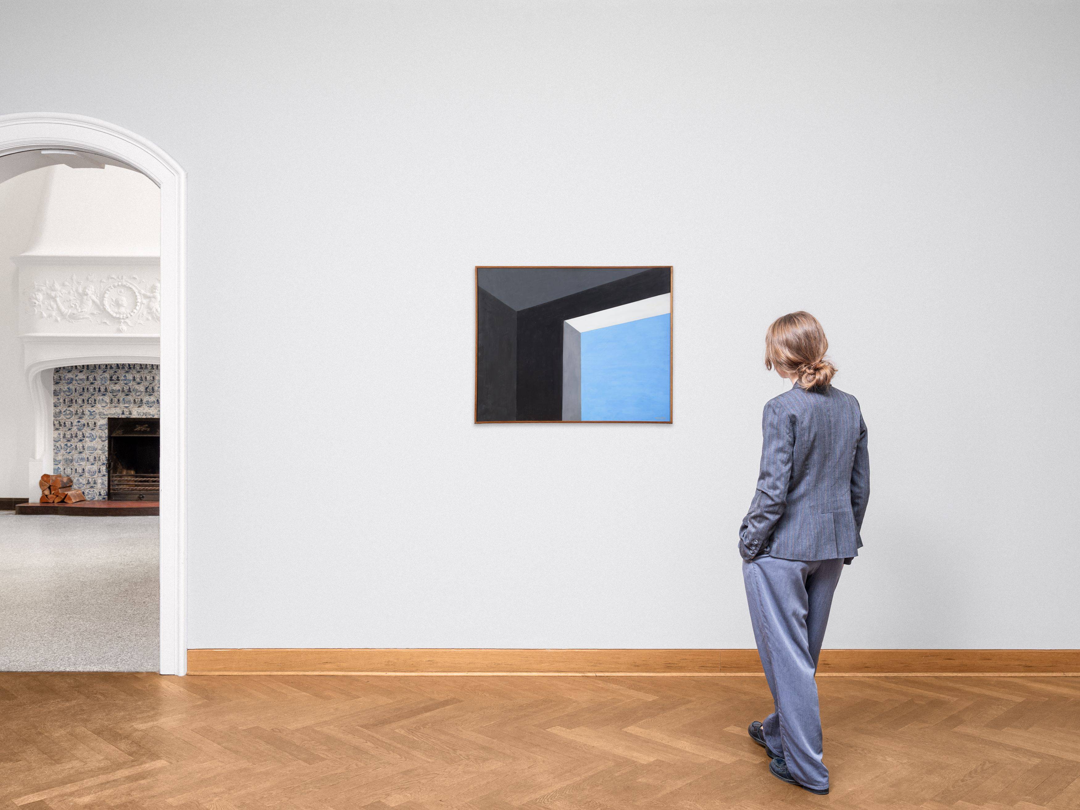 This picture shows the following artwork: Amédée Ozenfant. ”Fenêtre et ciel”. 1966.