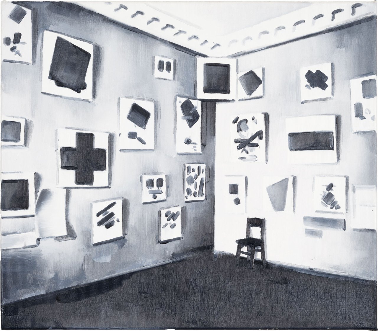 This picture shows the following artwork: Marcin Maciejowski. ”OSTATNIA WYSTAWA FUTURYSTYCZNA 0,10” PETERSBURG, 1915. 2005.