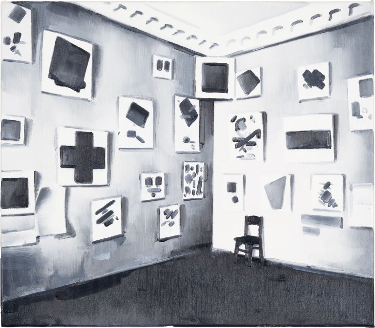 This picture shows the following artwork: Marcin Maciejowski. ”OSTATNIA WYSTAWA FUTURYSTYCZNA 0,10” PETERSBURG, 1915. 2005.