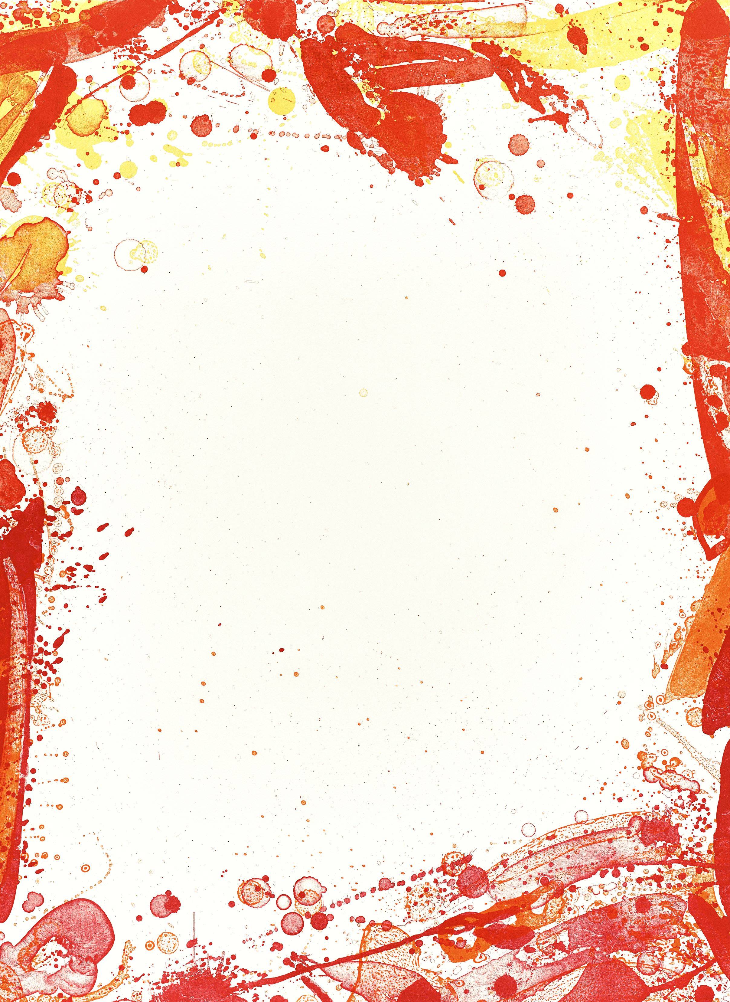 This picture shows the following artwork: Sam Francis. ”Veiled Sail (SF-91)”. 1969.