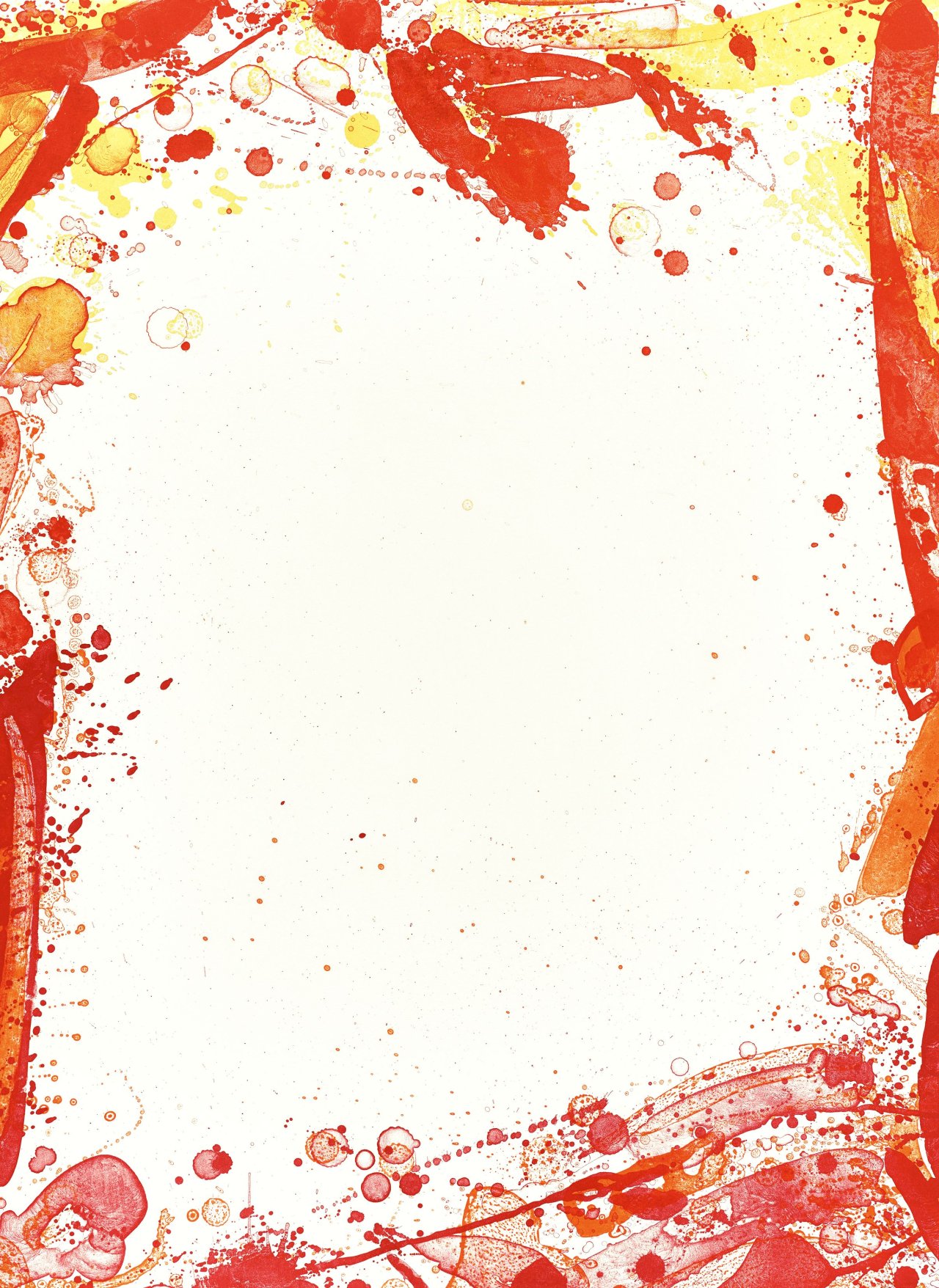 This picture shows the following artwork: Sam Francis. ”Veiled Sail (SF-91)”. 1969.