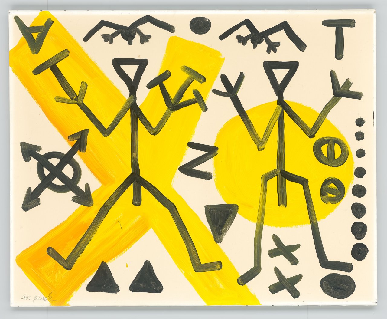 This picture shows the following artwork: A.R. Penck. ”CHARLY”. 1993.