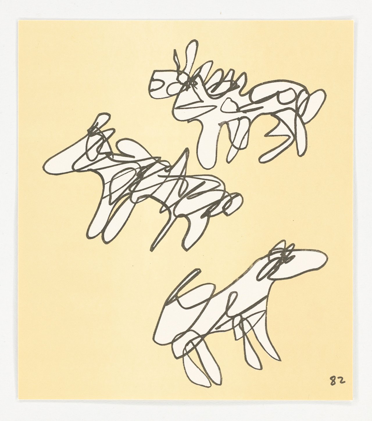 This picture shows the following artwork: Jean Dubuffet. ”Conjectures”. 1983.