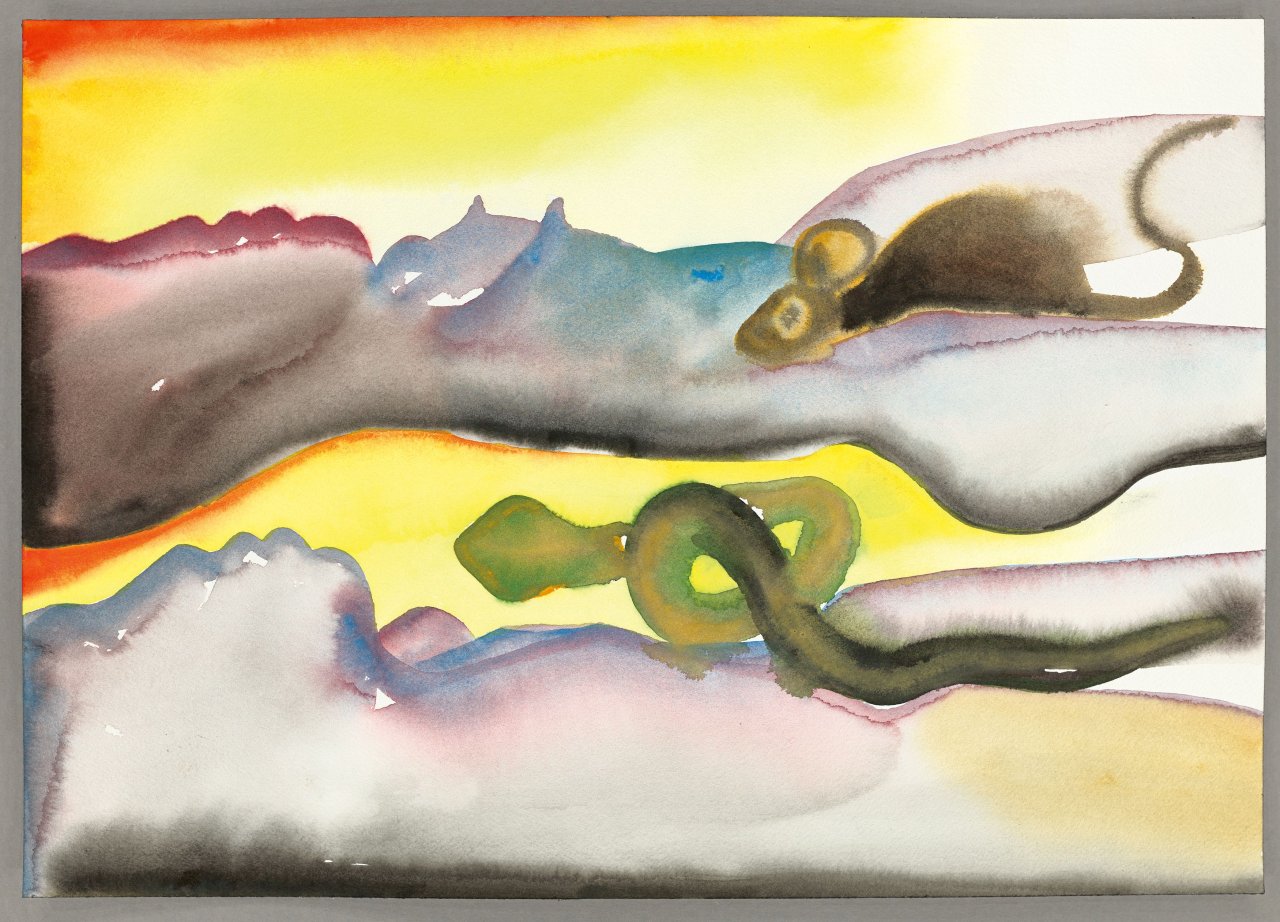 This picture shows the following artwork: Francesco Clemente. ”dream”. 1996.