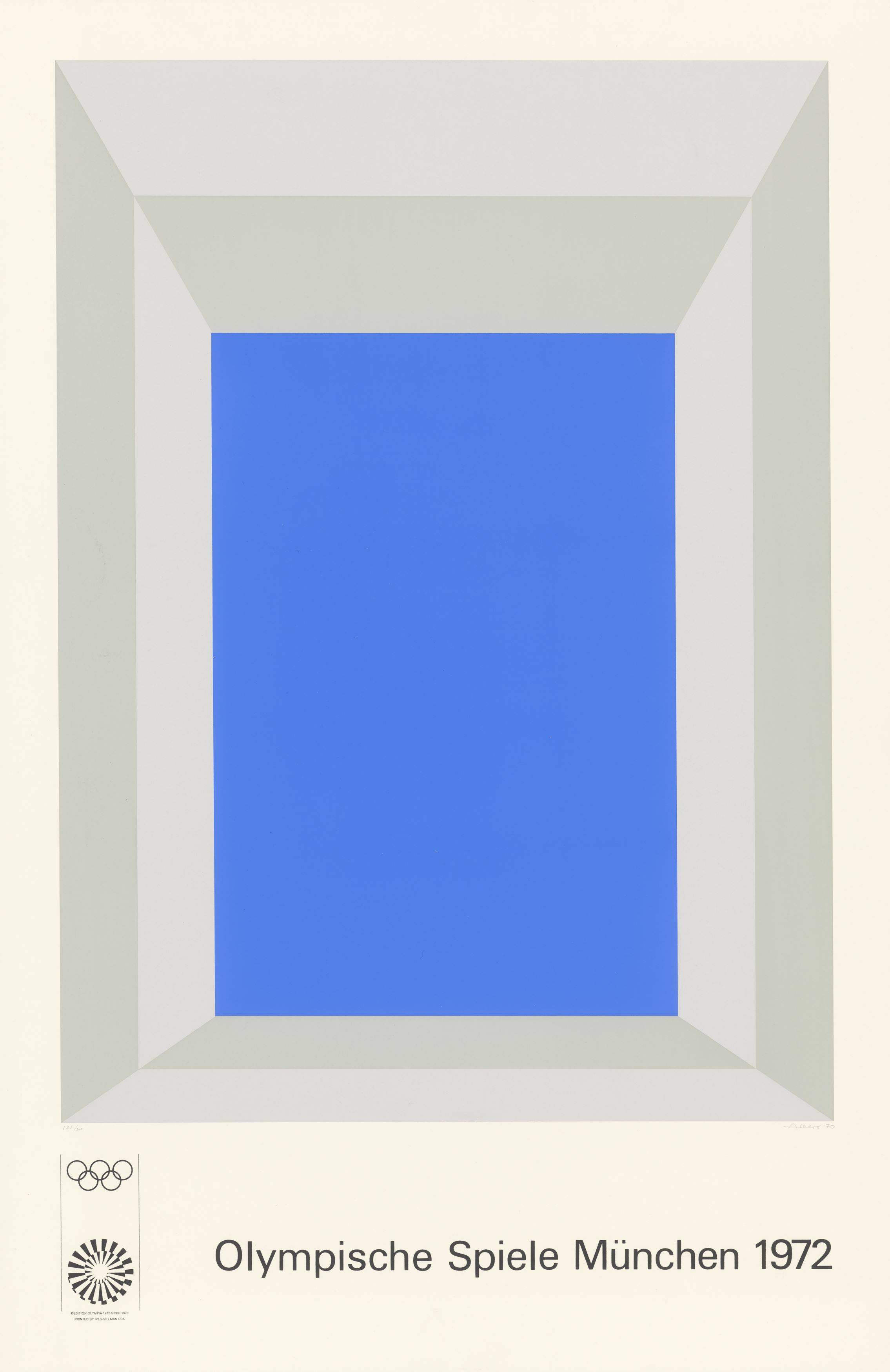 This picture shows the following artwork: Josef Albers. ”Olympische Spiele München 1972”. 1970/72.