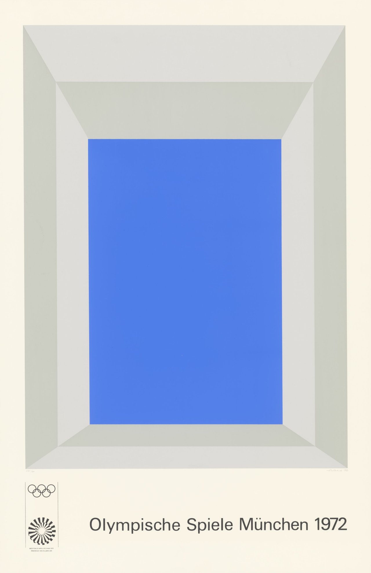 This picture shows the following artwork: Josef Albers. ”Olympische Spiele München 1972”. 1970/72.