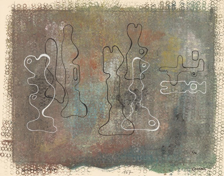 This picture shows the following artwork: Rolf Cavael. Untitled. 1947.