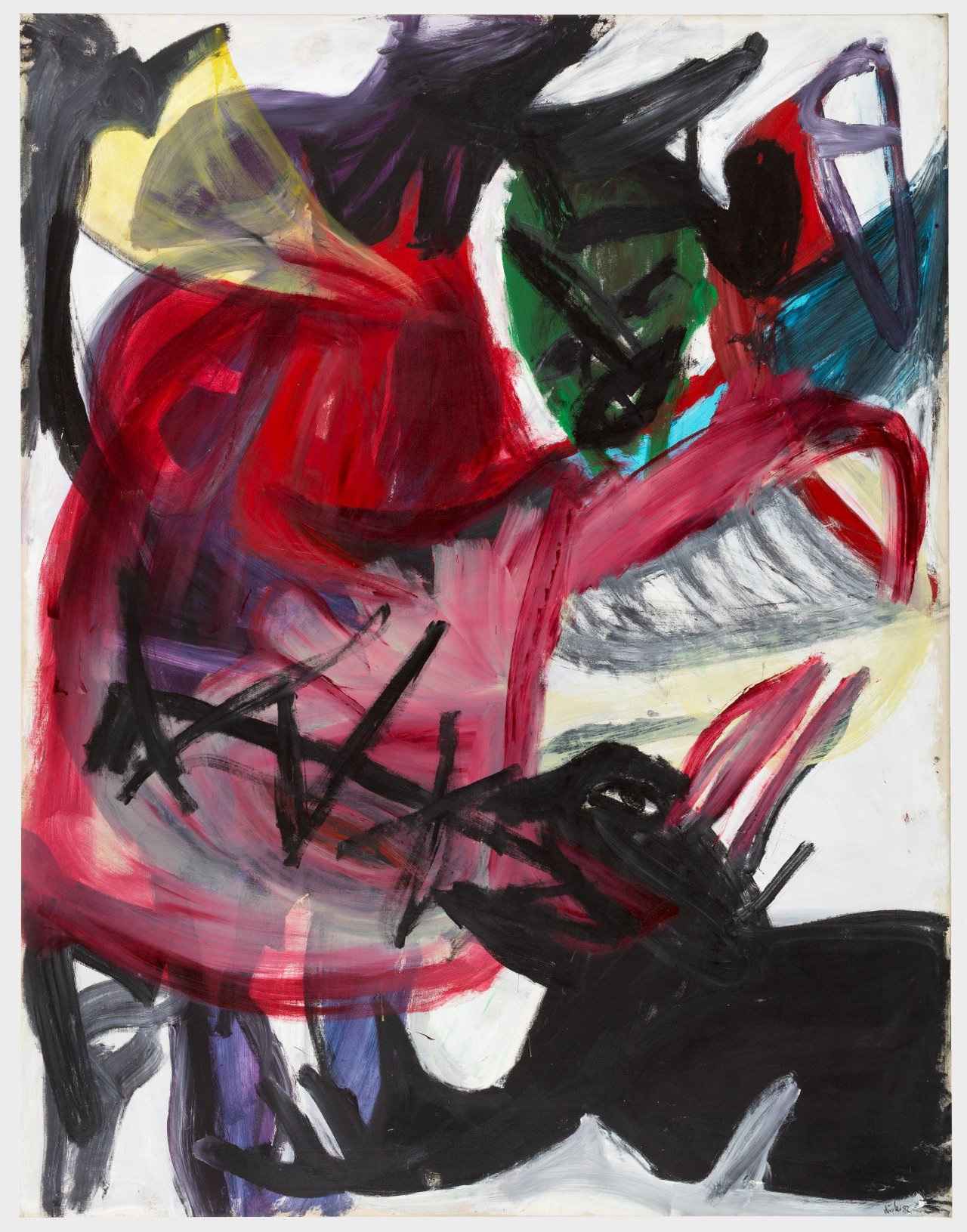 This picture shows the following artwork: Martin Disler. Untitled. 1982.