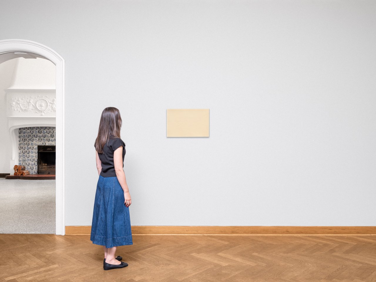 This picture shows the following artwork: Josef Albers. ”Intaglio Duo E”. 1958/59.