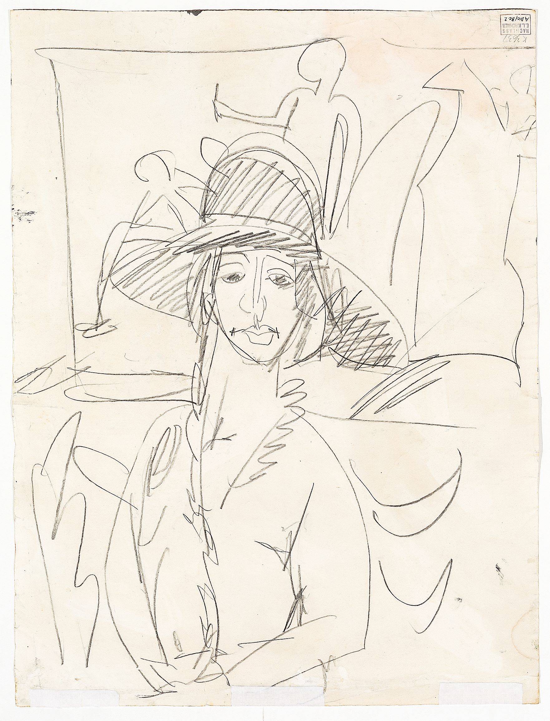 This picture shows the following artwork: Ernst Ludwig Kirchner. Dancers. 1913/14.