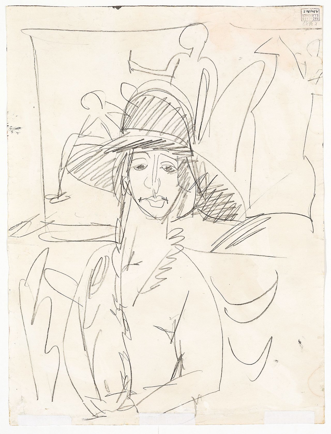 This picture shows the following artwork: Ernst Ludwig Kirchner. Dancers. 1913/14.