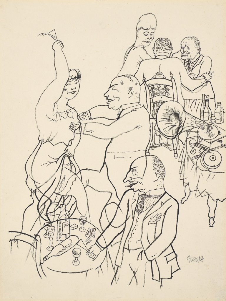 This picture shows the following artwork: George Grosz. ”Tanzpaar”. 1922.