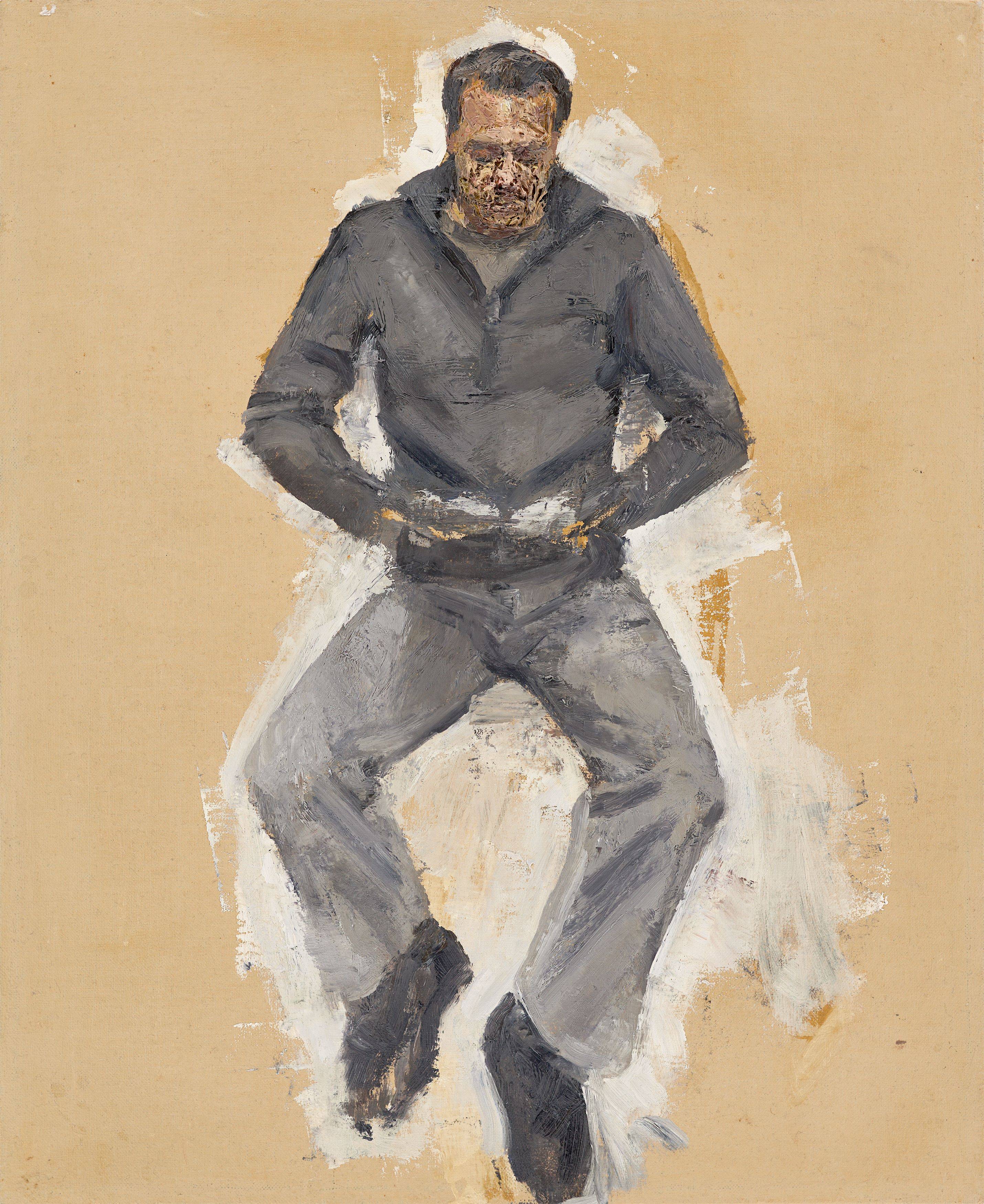 This picture shows the following artwork: Steven Black. Untitled (Man reading). 2003.