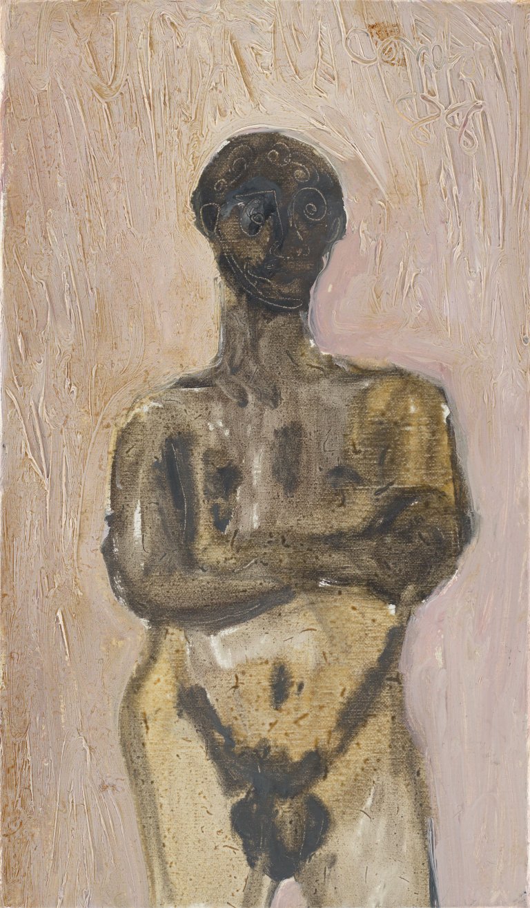 This picture shows the following artwork: George Condo. Untitled. 1988.