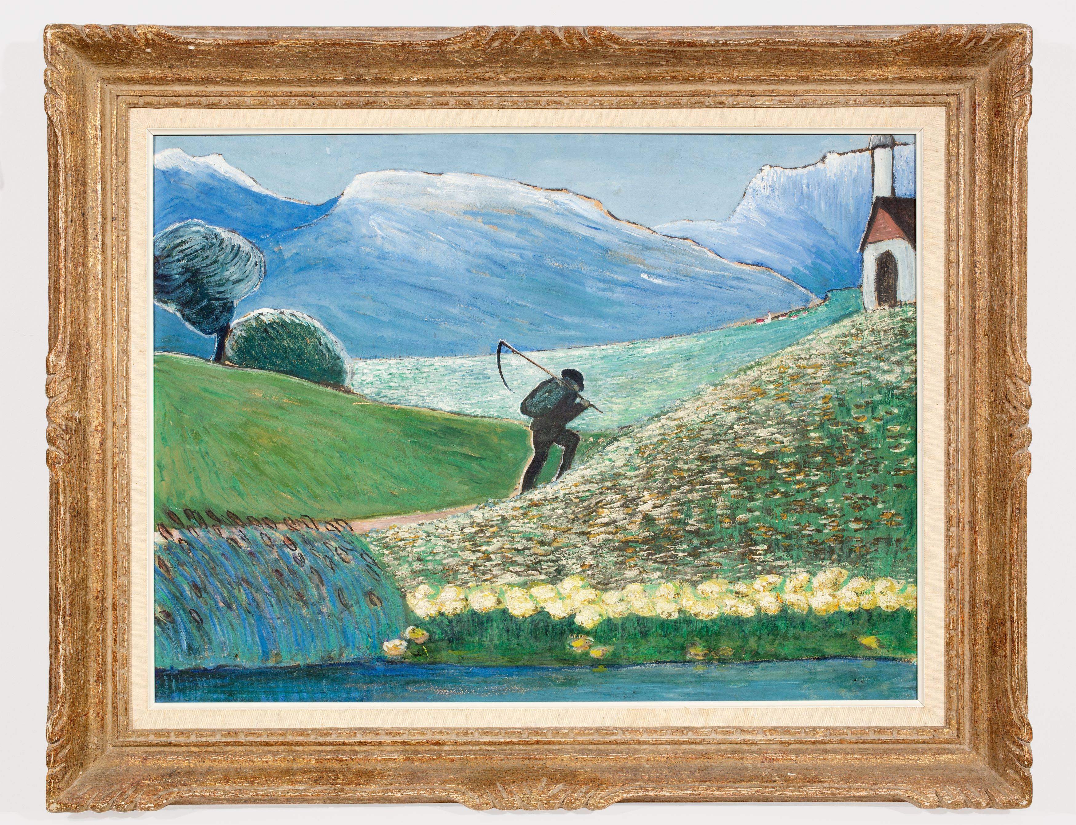 Auf diesem Bild ist das folgende Kunstwerk zu sehen: Marianne von Werefkin. „Der Schnitter“. Um 1910.