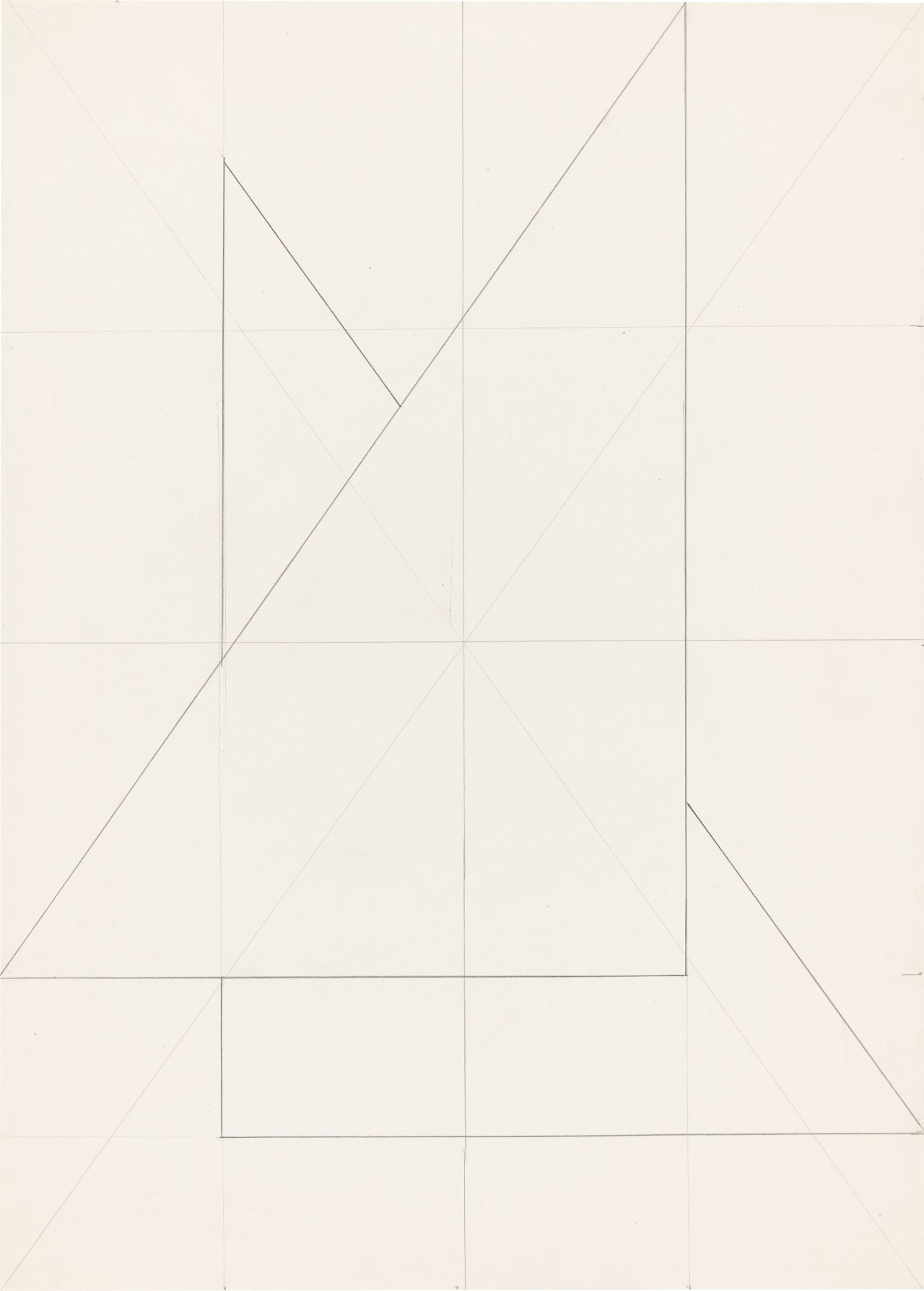 This picture shows the following artwork: Hermann Glöckner. Untitled. 1981.