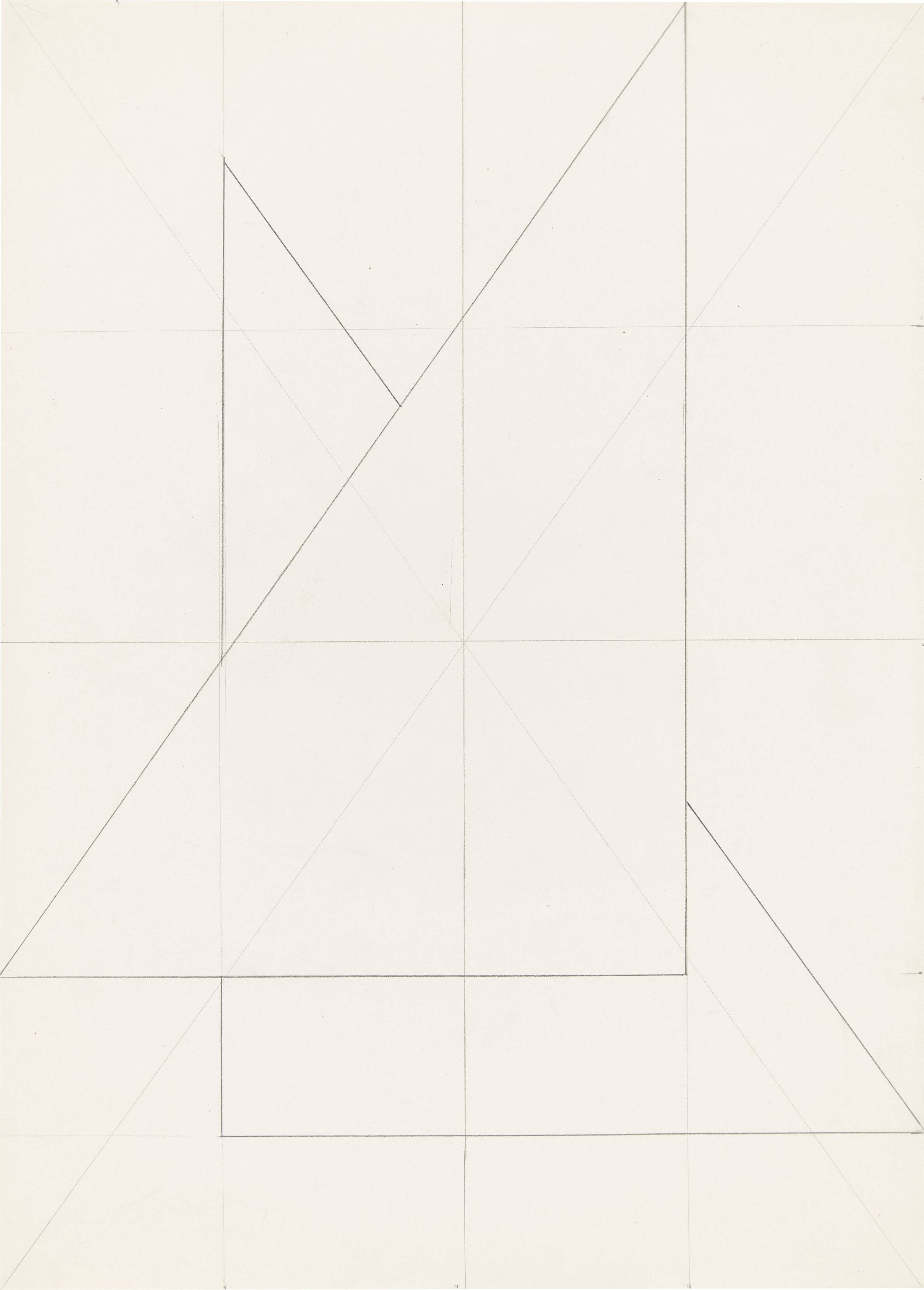 This picture shows the following artwork: Hermann Glöckner. Untitled. 1981.