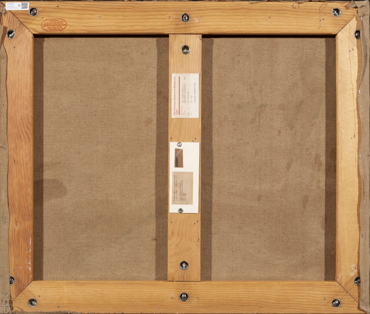 Auf diesem Bild ist das folgende Kunstwerk zu sehen: Karl Schmidt-Rottluff. „Bootshaus in Jershöft (Rettungshaus am Strand)“. 1920.