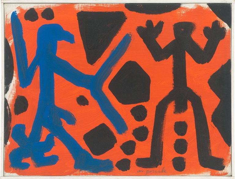 This picture shows the following artwork: A.R. Penck. ”Sendero luminosos I”.