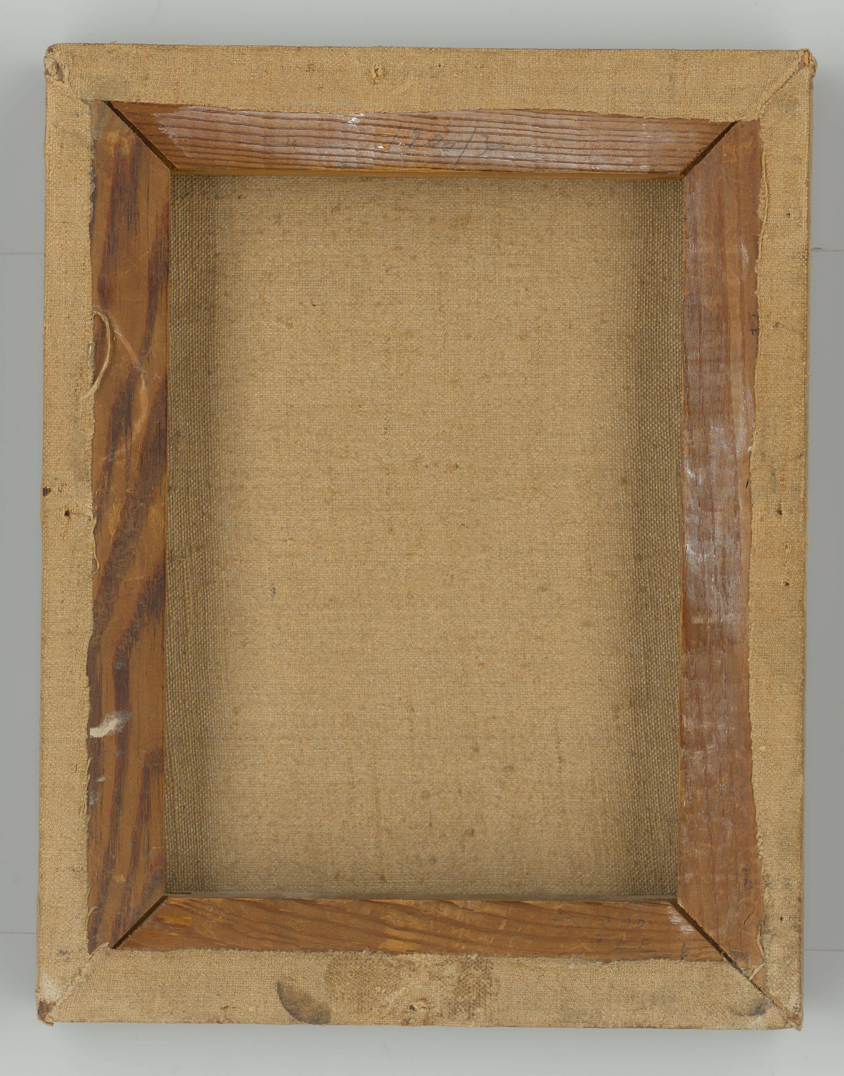 This picture shows the following artwork: Lesser Ury. ”Pferdefuhrwerke am Landwehrkanal, Berlin”. 1888.