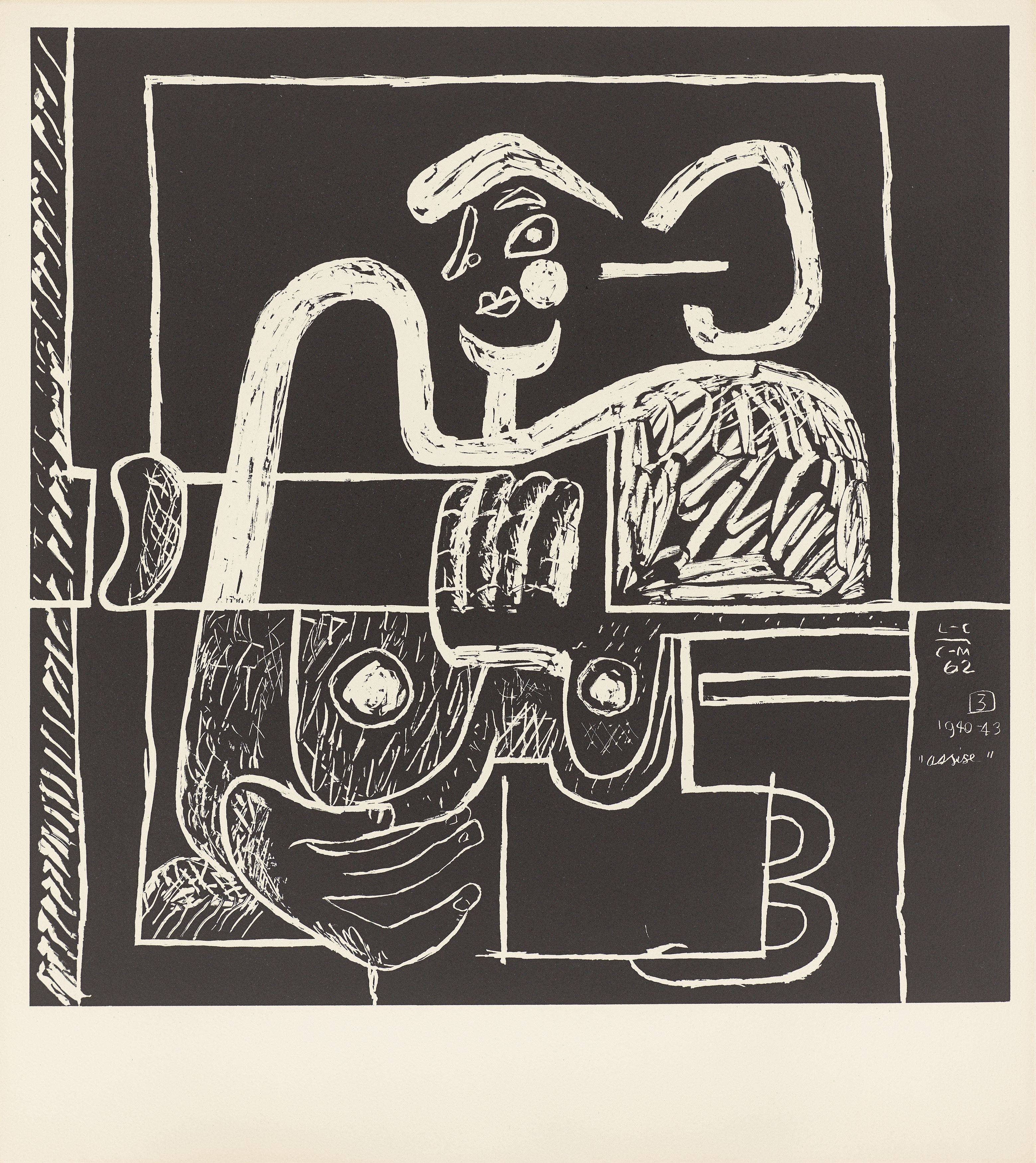 This picture shows the following artwork:  Le Corbusier. „La mer est toujours présente“. 1962.