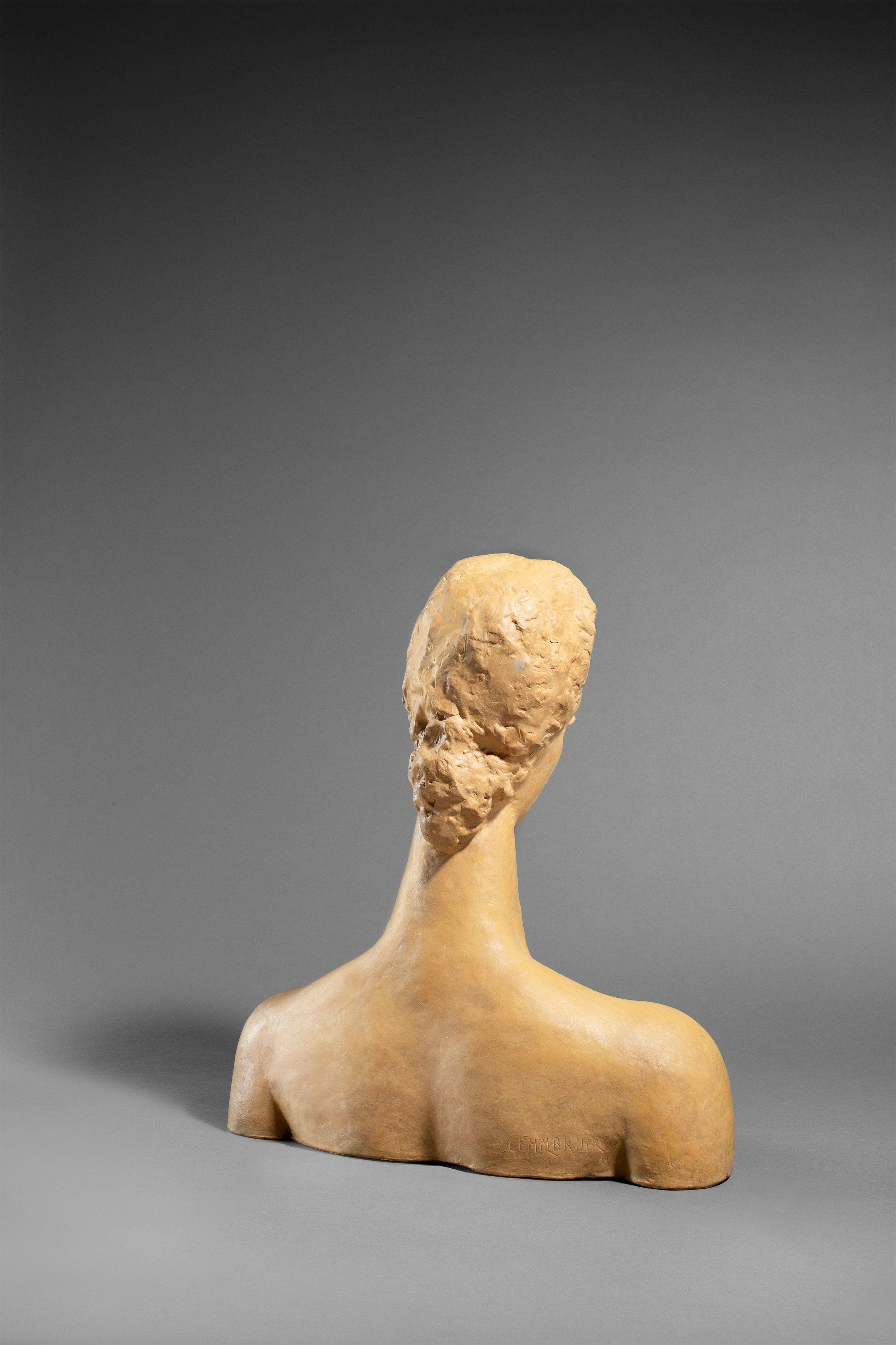 This picture shows the following artwork: Wilhelm Lehmbruck. ”Büste der Großen Sinnenden”. 1914.