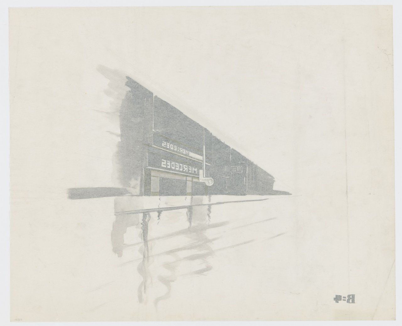 This picture shows the following artwork: Robert Michel. Mercedes (B=4).